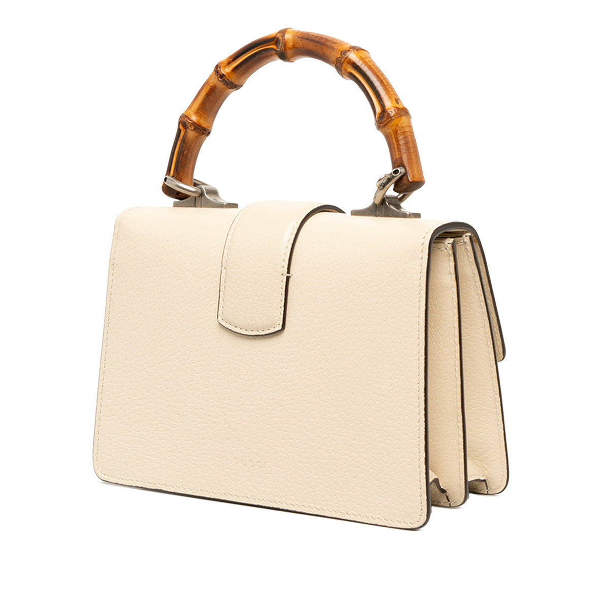 Gucci Mini Calfskin Bamboo Dionysus Web Satchel — White
