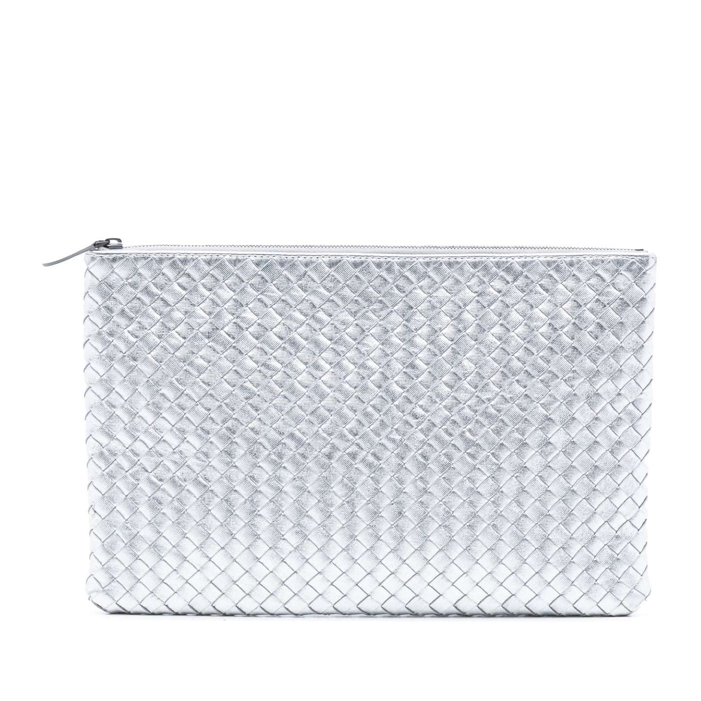 Bottega Veneta Metallic Nappa Intrecciato Clutch