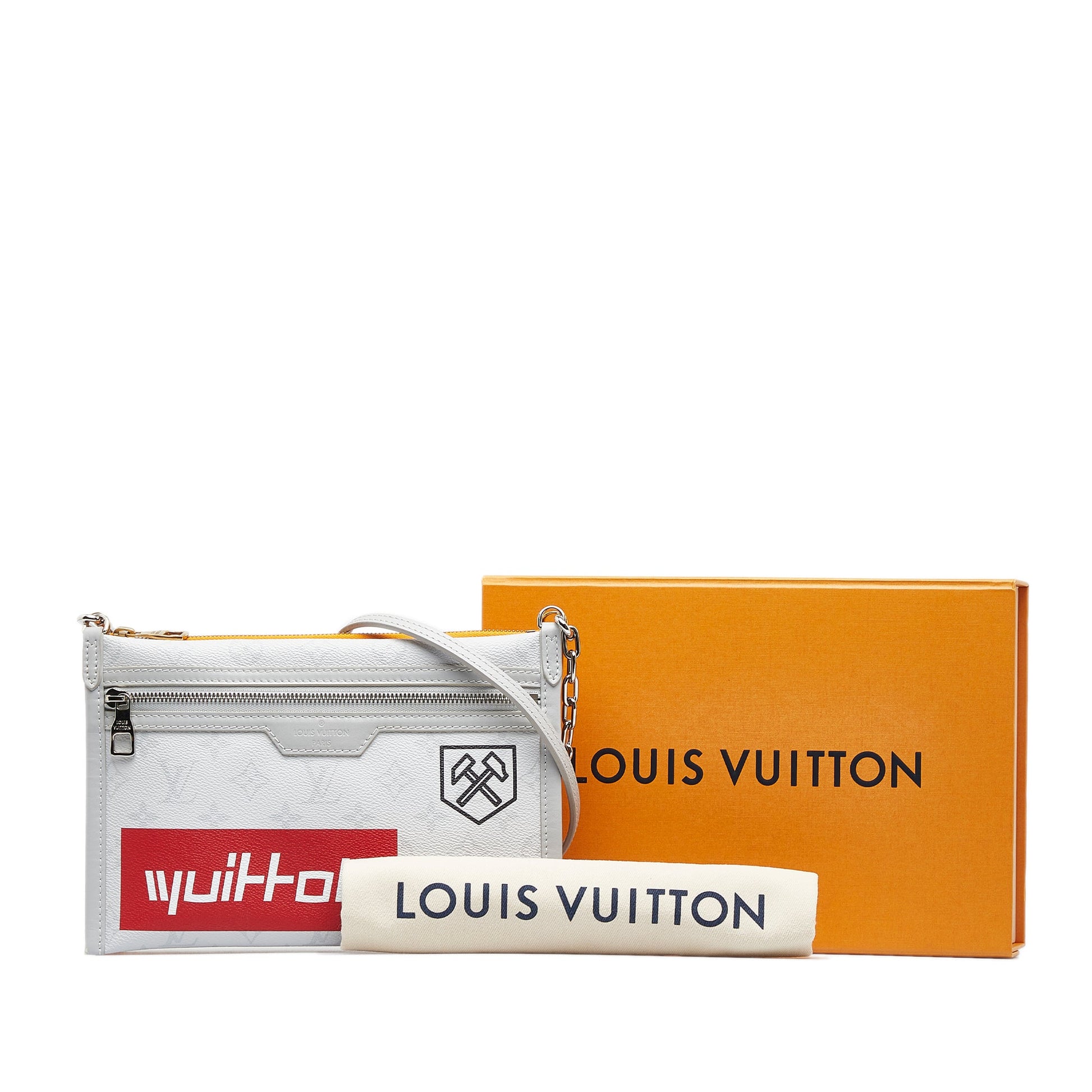Louis Vuitton Monogram Antartica Double Flat Messenger