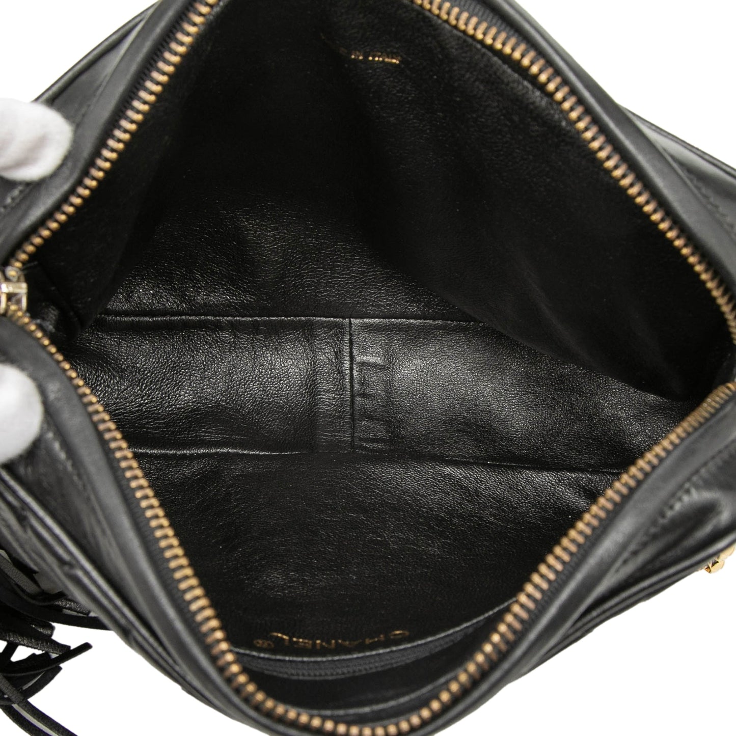 Chanel CC Quilted Lambskin Tassel Camera Bag