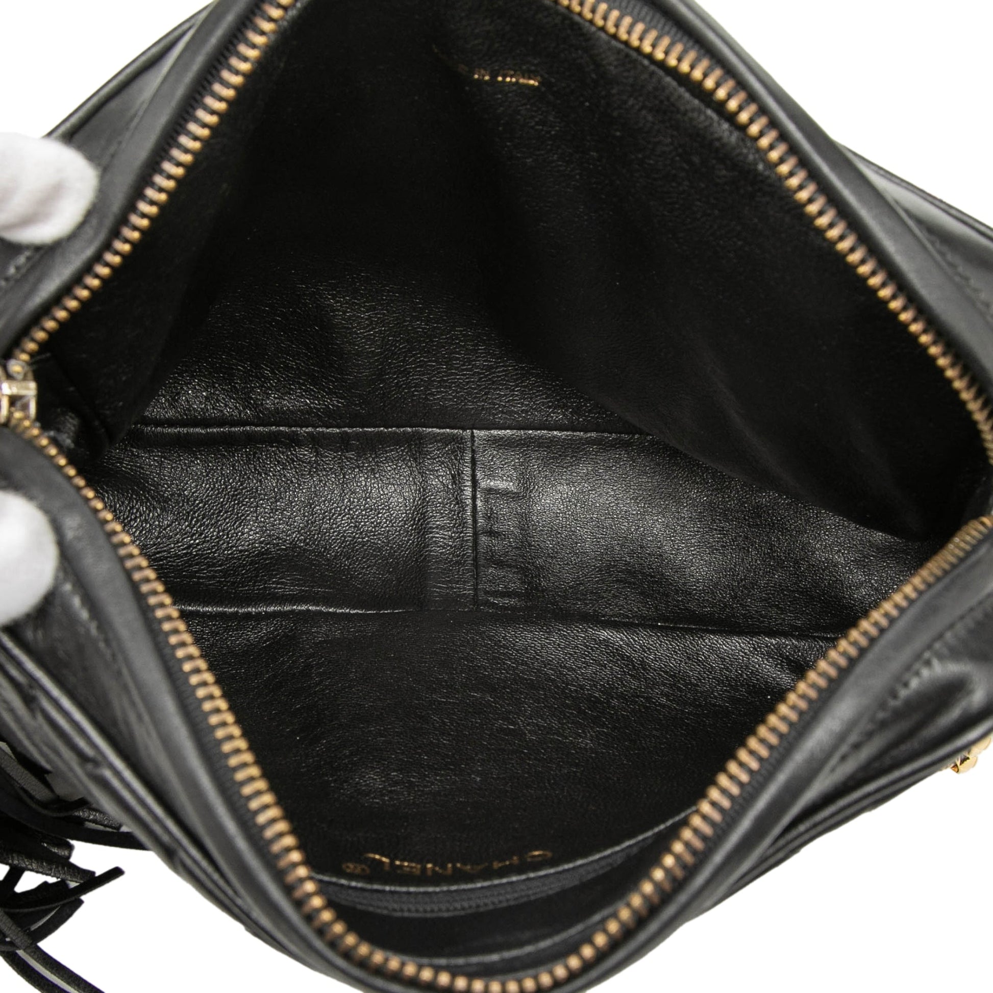 Chanel CC Quilted Lambskin Tassel Camera Bag
