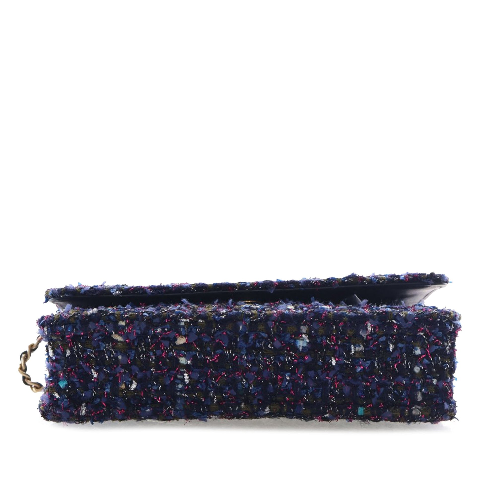 Chanel CC Tweed Charms Wallet On Chain