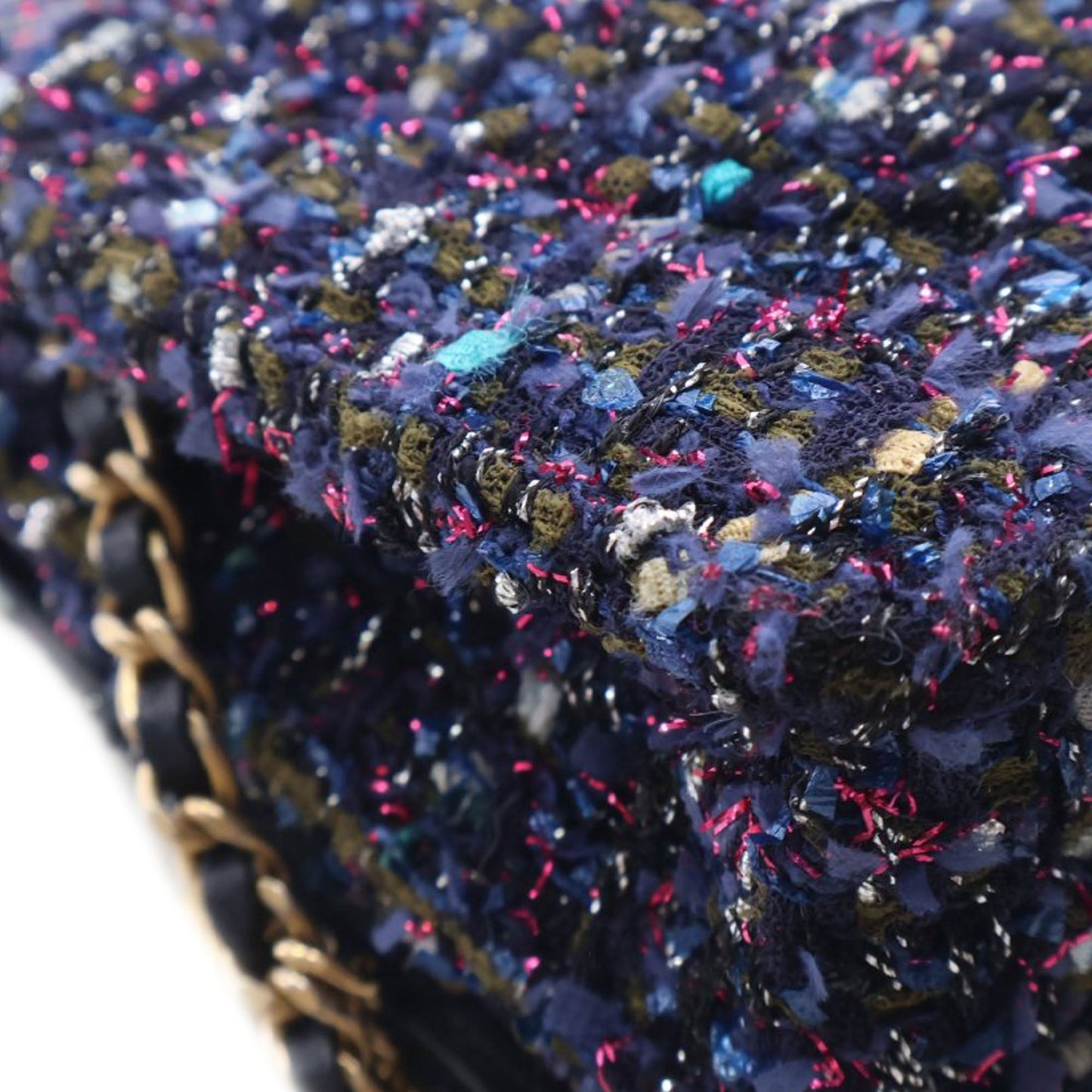 Chanel CC Tweed Charms Wallet On Chain