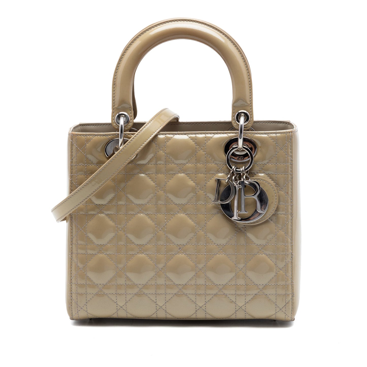 Dior Medium Patent Cannage Lady Dior