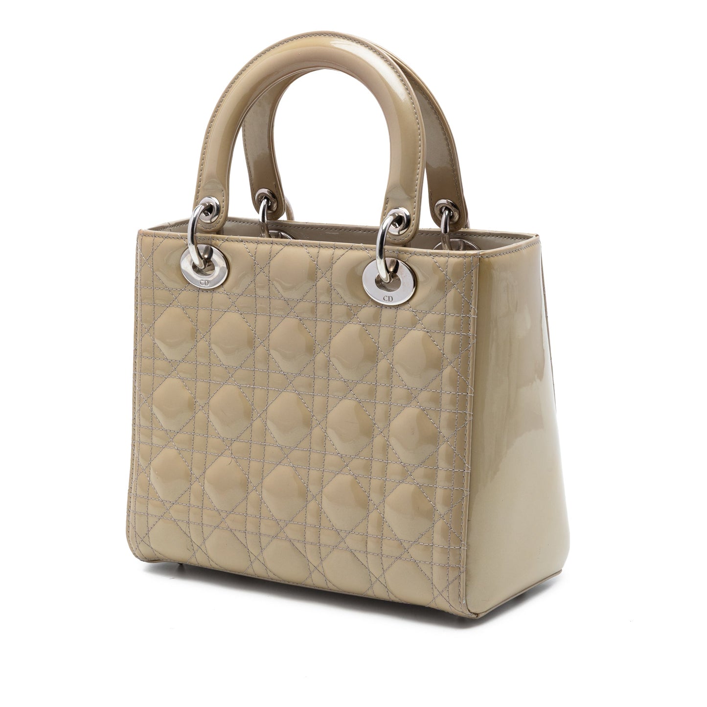 Dior Medium Patent Cannage Lady Dior