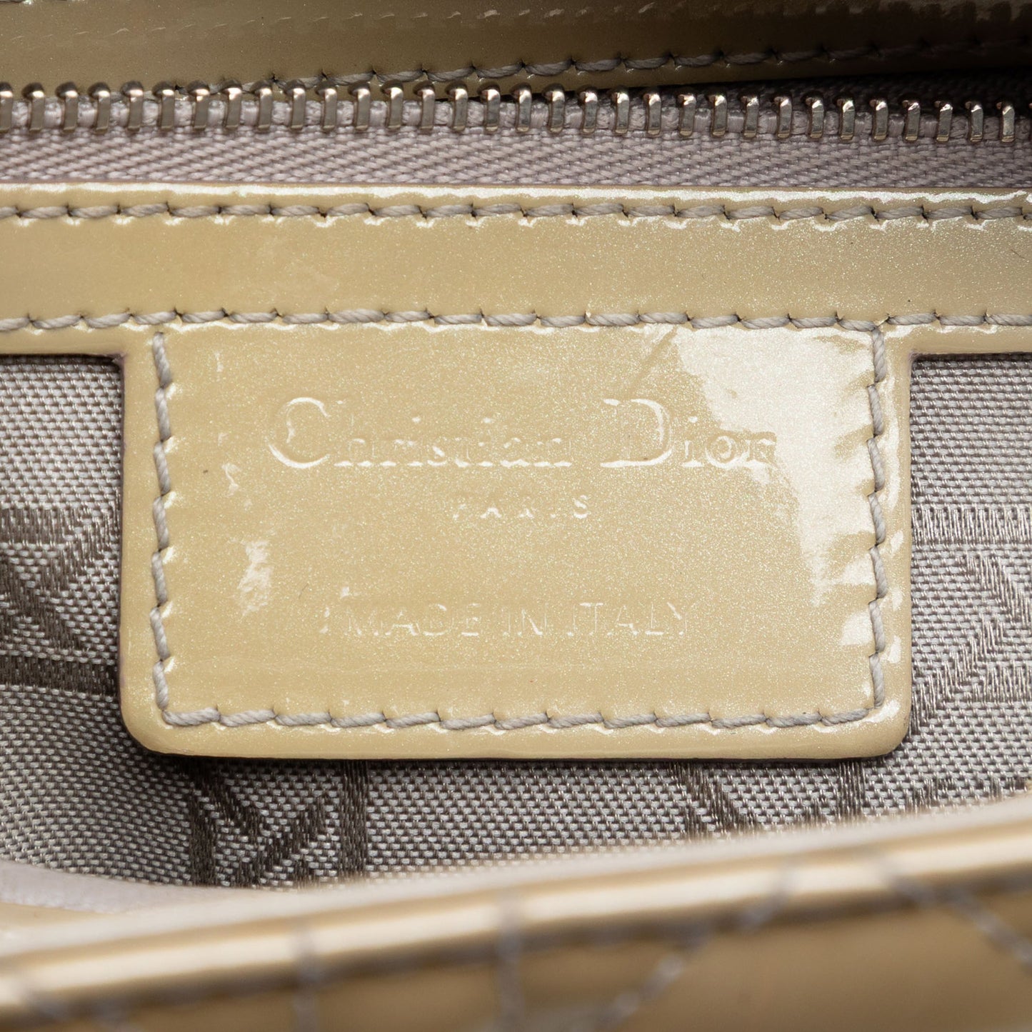 Dior Medium Patent Cannage Lady Dior