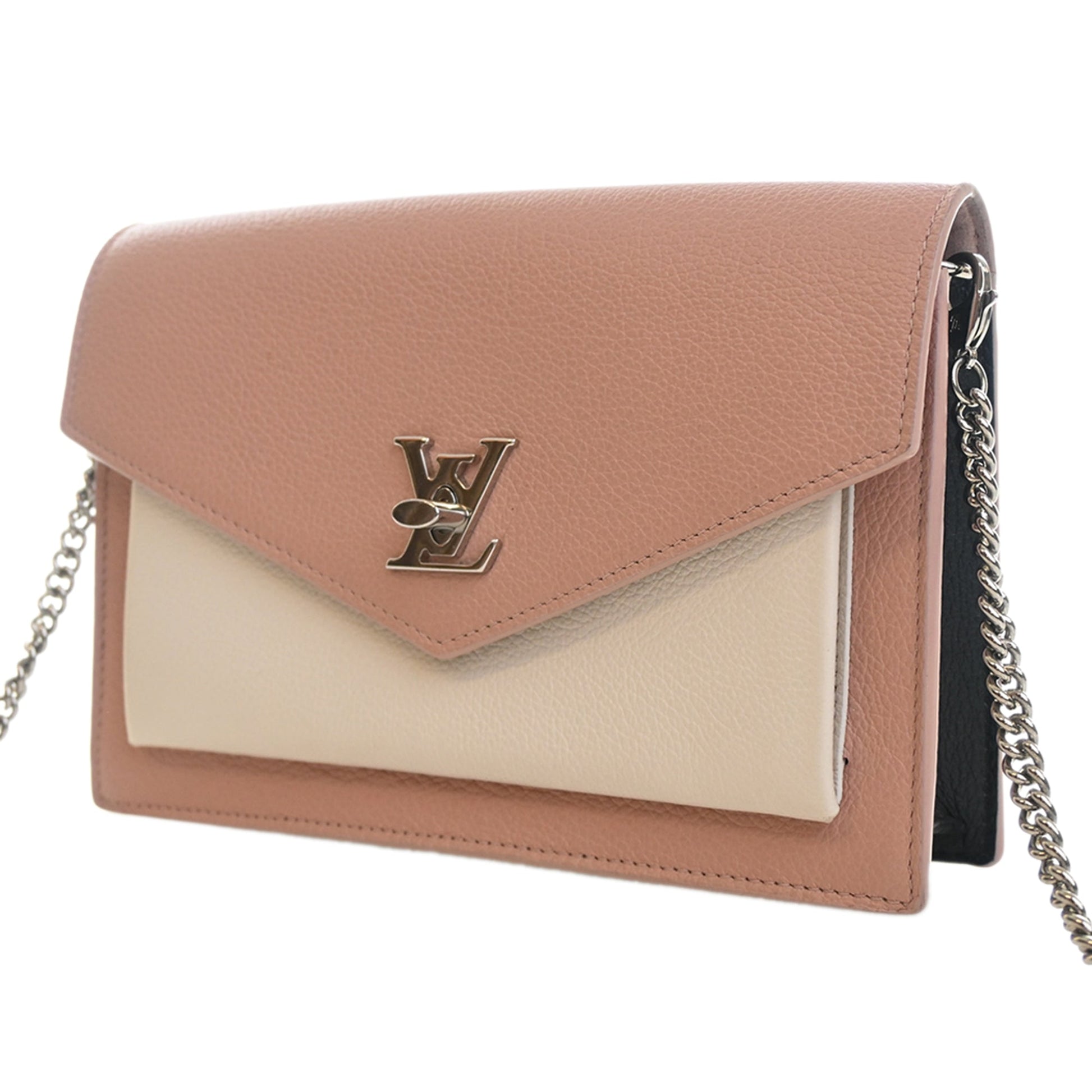 Louis Vuitton Bicolor Leather MyLockMe Chain Pochette