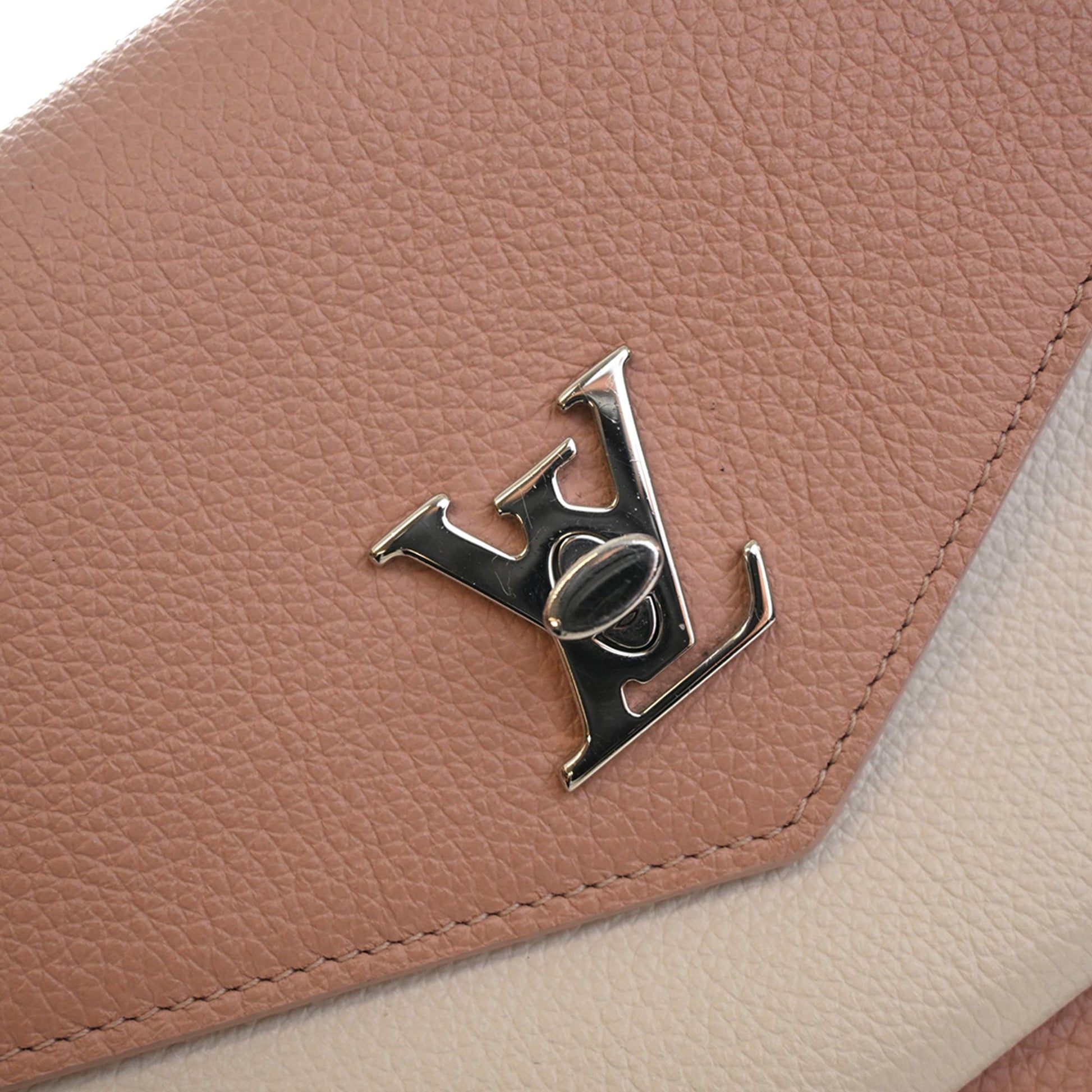 Louis Vuitton Bicolor Leather MyLockMe Chain Pochette