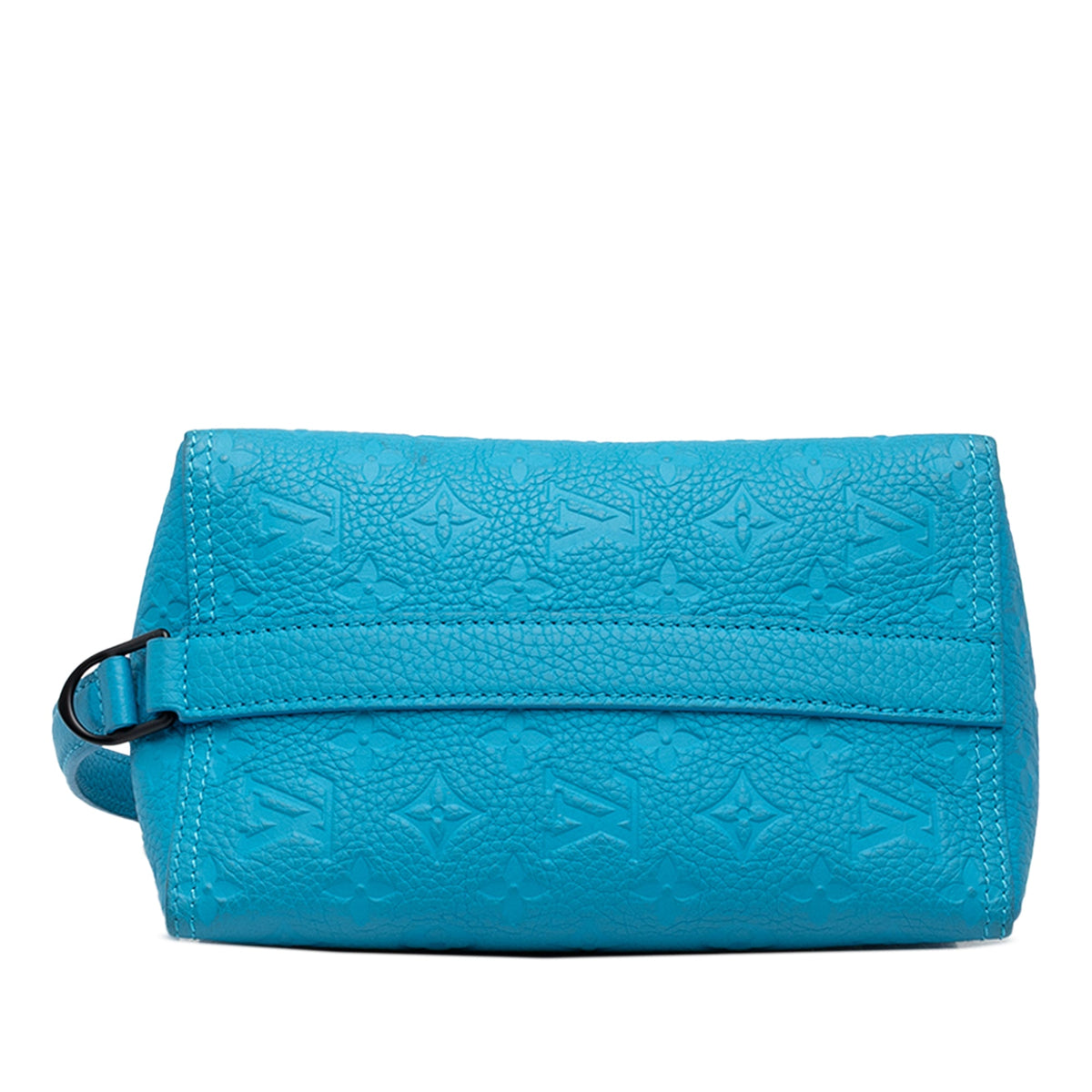 Louis Vuitton Monogram Taurillon Triangle Messenger — Blue