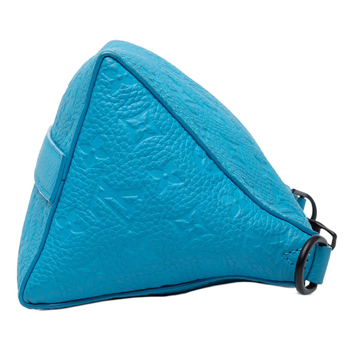 Louis Vuitton Monogram Taurillon Triangle Messenger — Blue