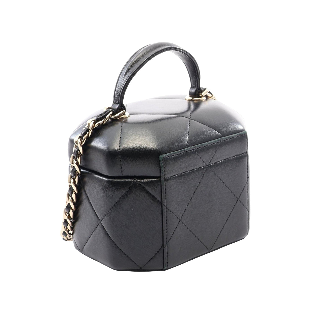 Chanel Quilted Lambskin Vendome Case — Black