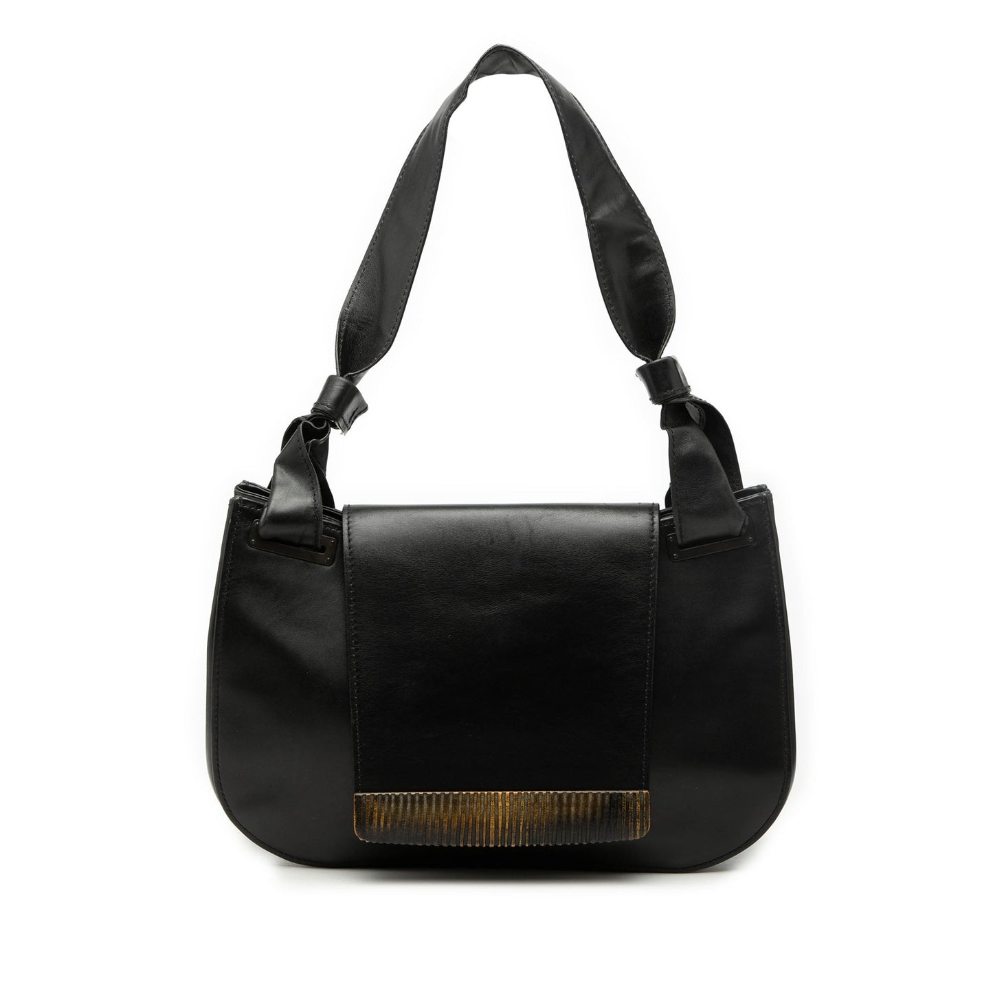 Leather Flap Shoulder Bag