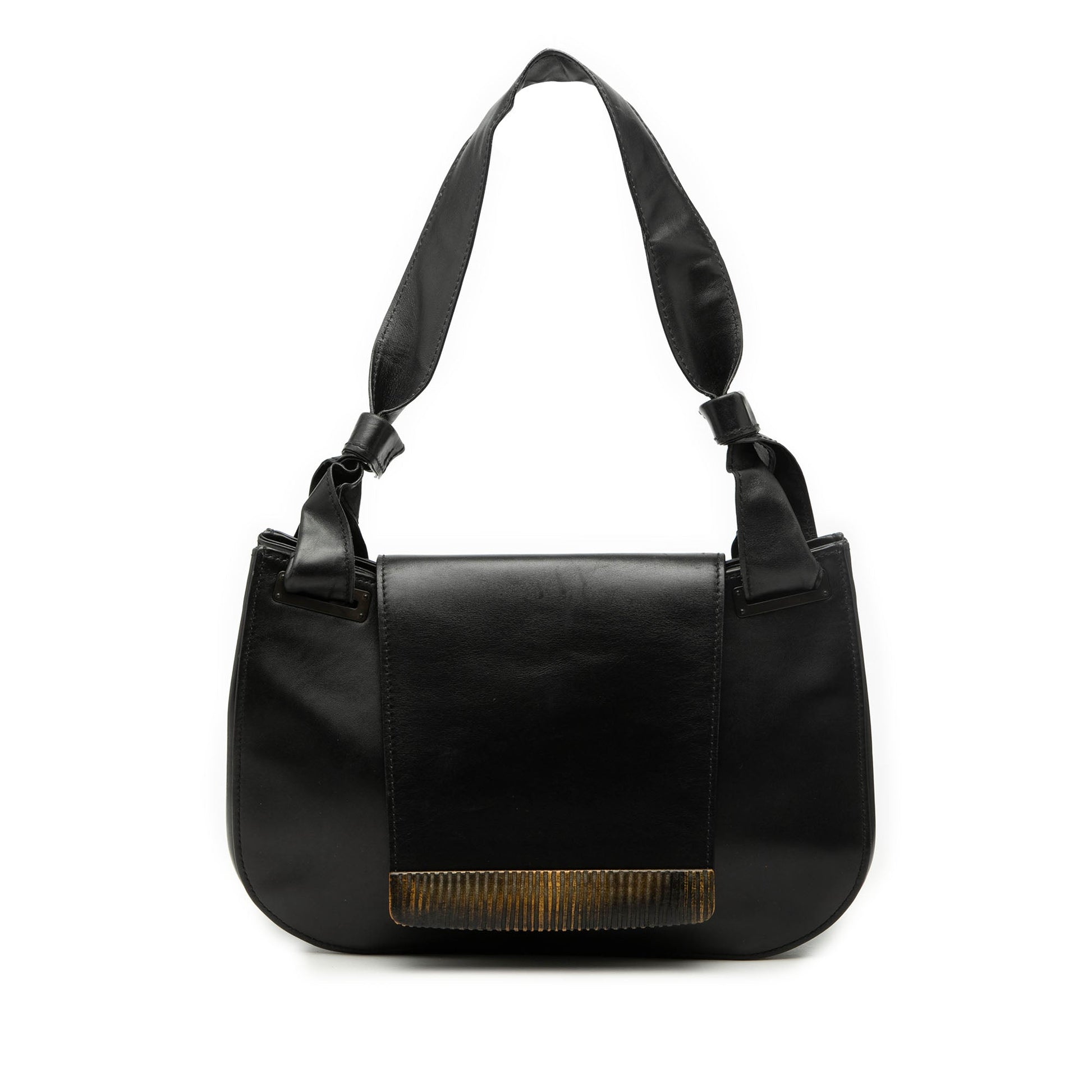 Leather Flap Shoulder Bag