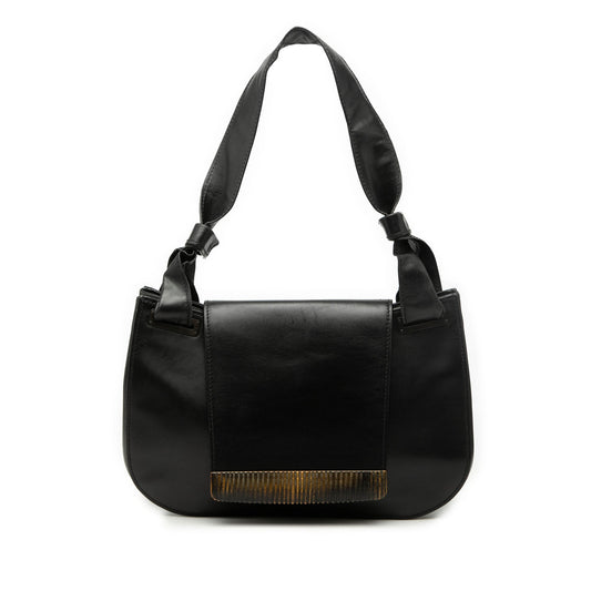 Leather Flap Shoulder Bag