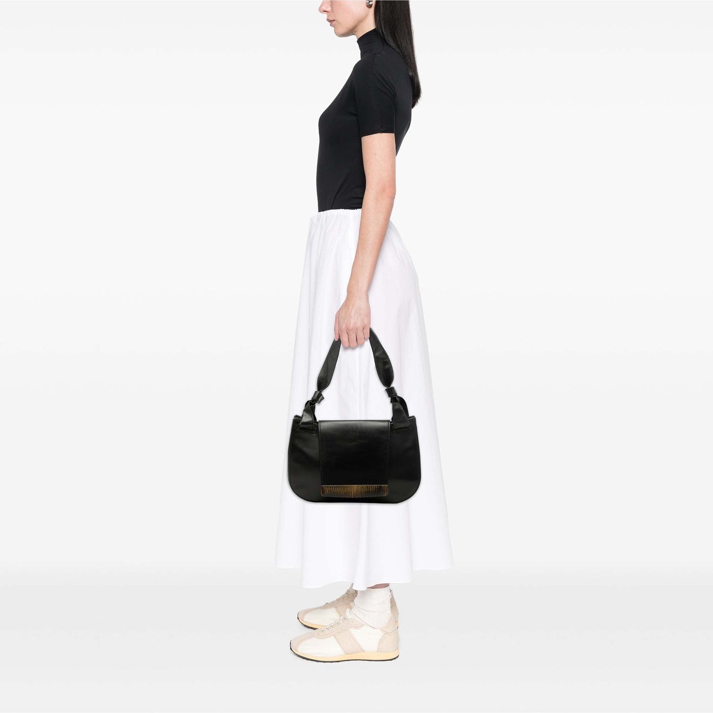 Leather Flap Shoulder Bag
