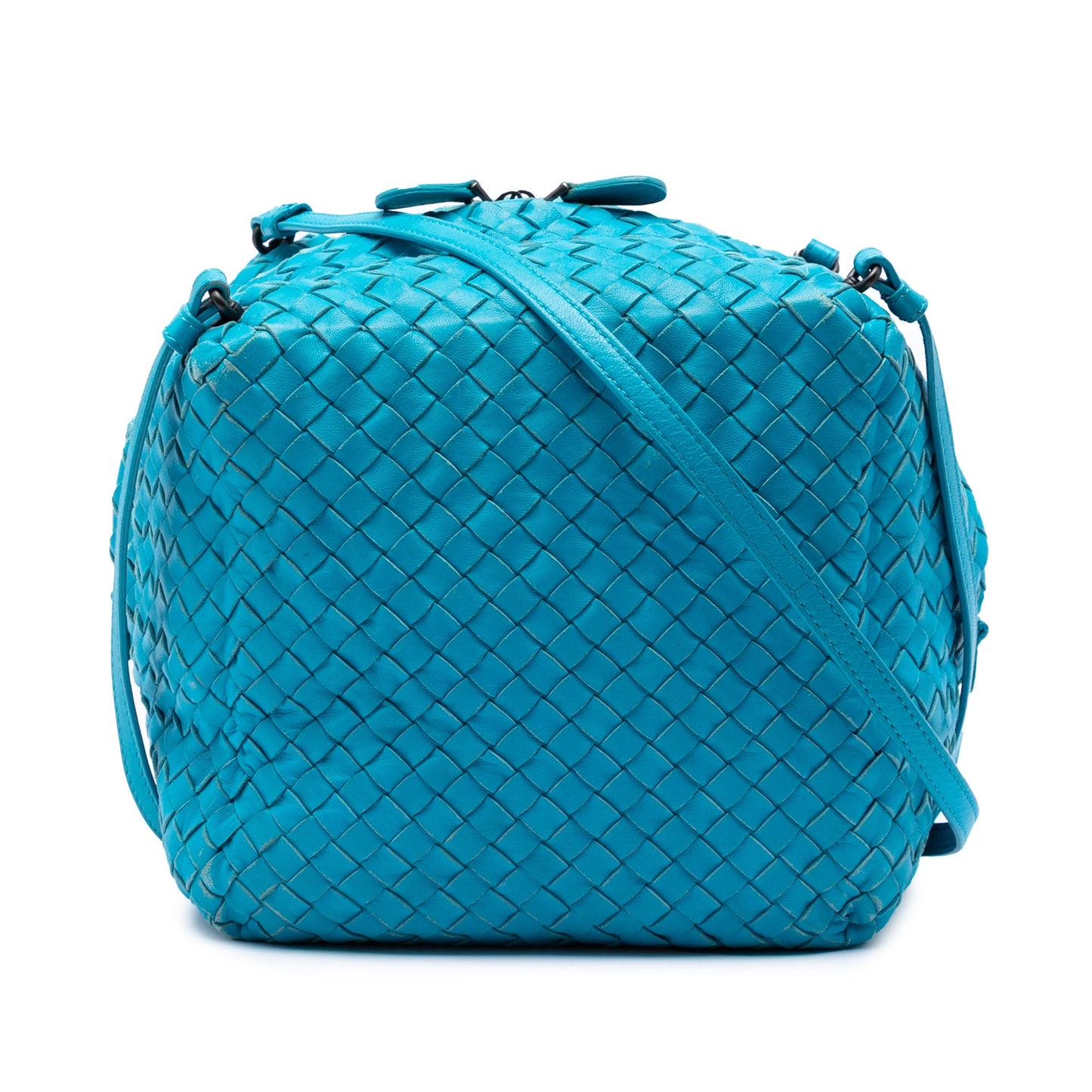 Bottega Veneta Nappa Intrecciato Cube Crossbody