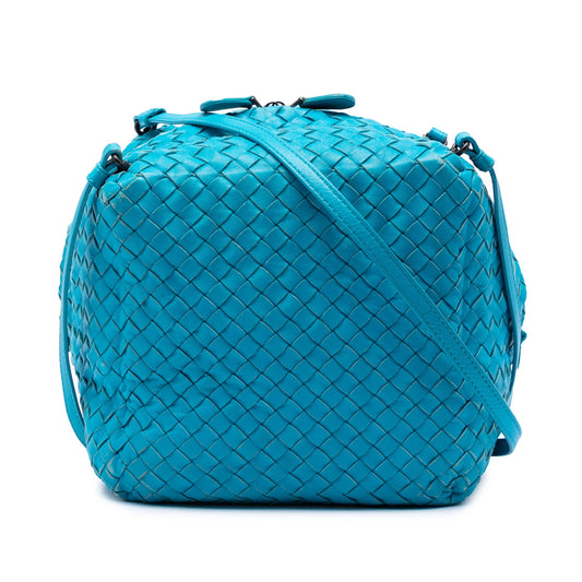 Bottega Veneta Nappa Intrecciato Cube Crossbody