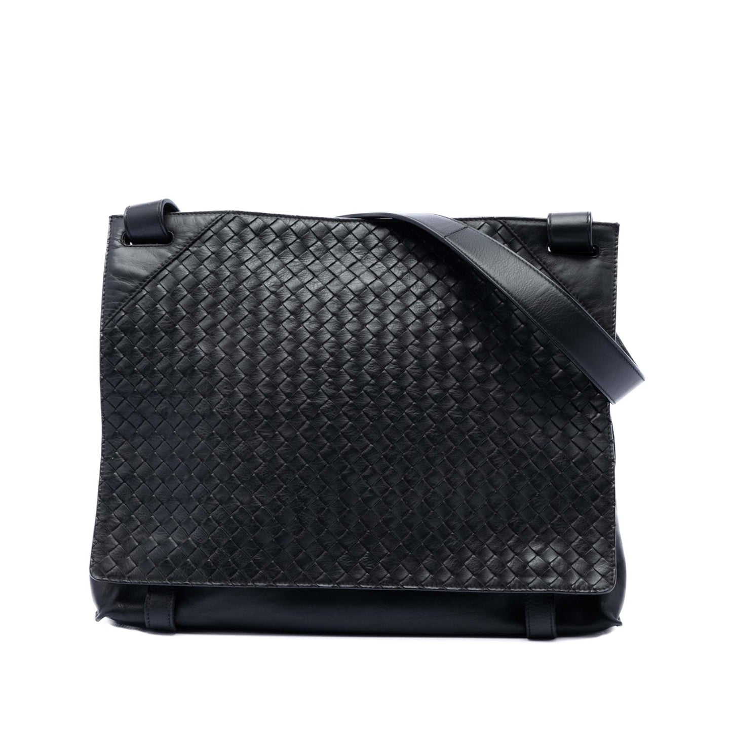 Bottega Veneta Intrecciato Trimmed Nappa Messenger Bag