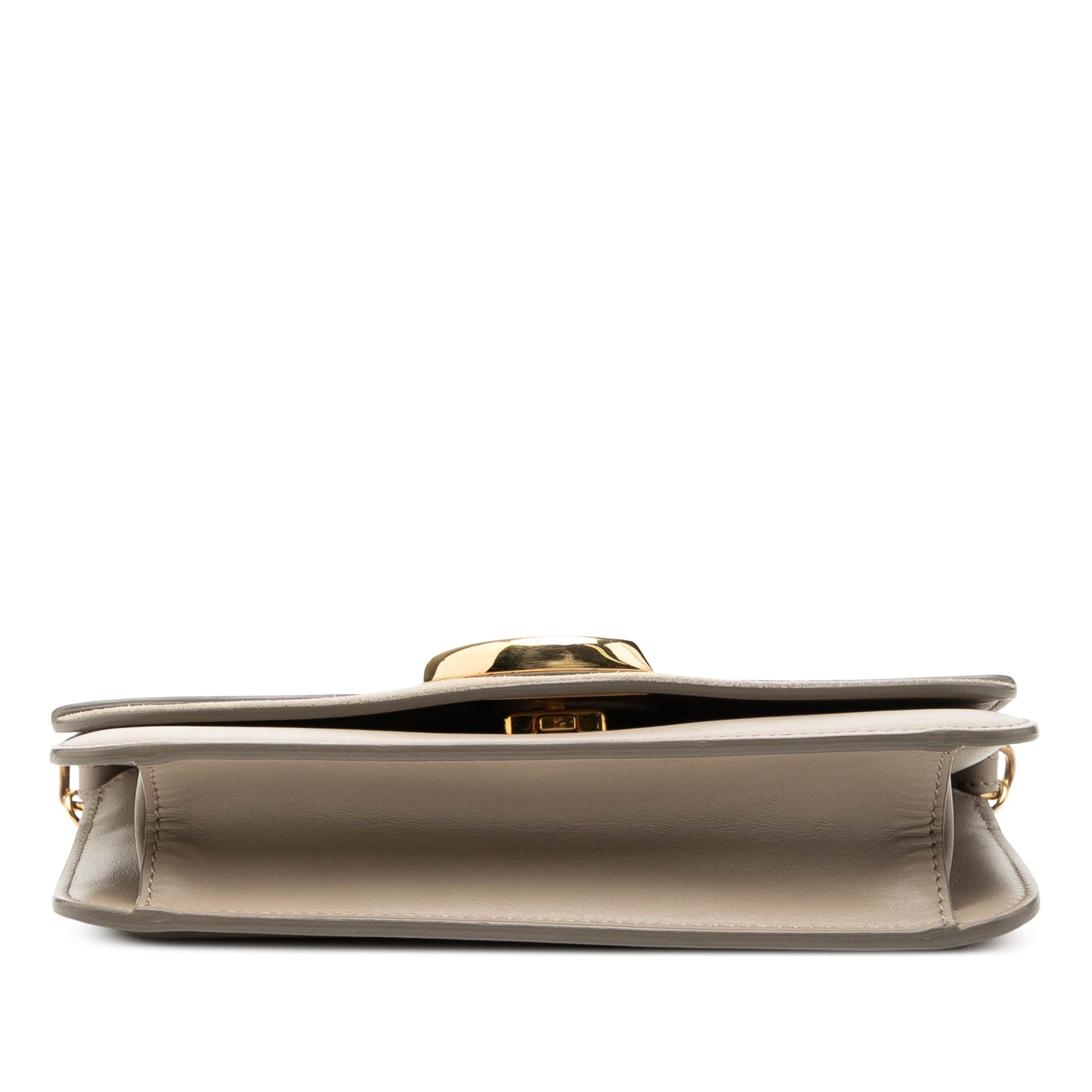 Chloé Calfskin and Suede C Clutch With Chain