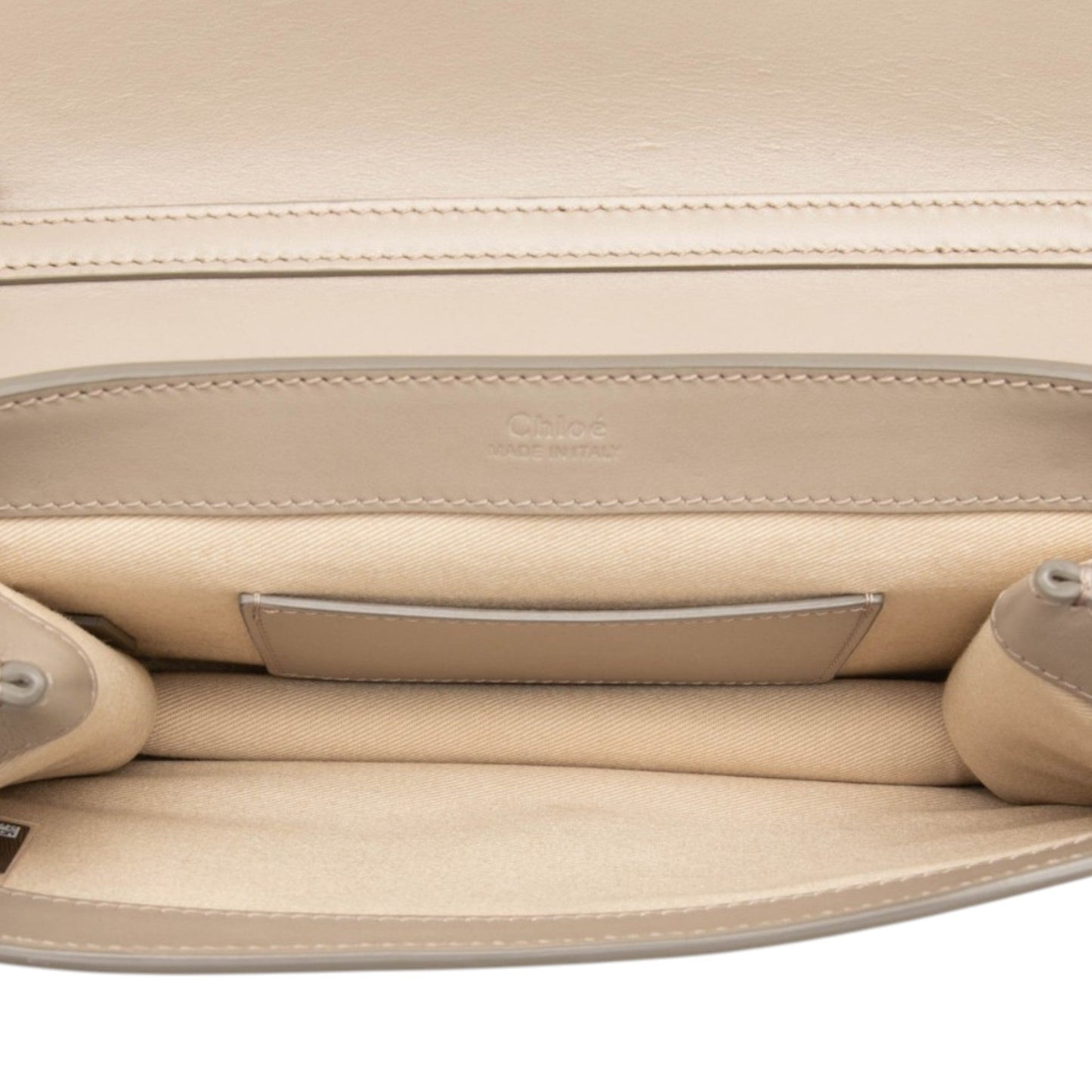 Chloé Calfskin and Suede C Clutch With Chain