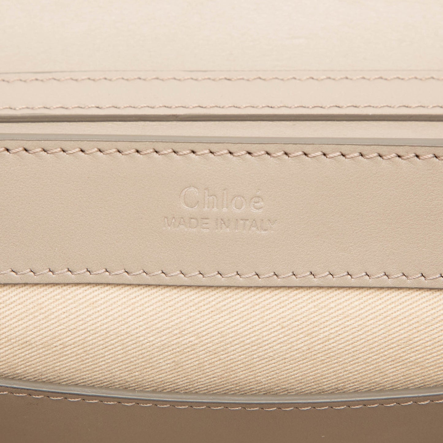Chloé Calfskin and Suede C Clutch With Chain