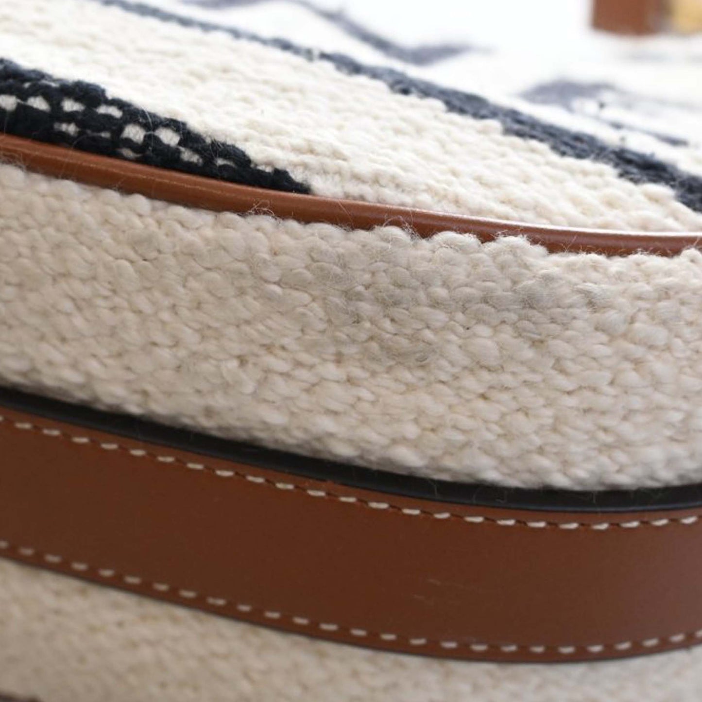Medium Knitted Textile Ava Shoulder Bag