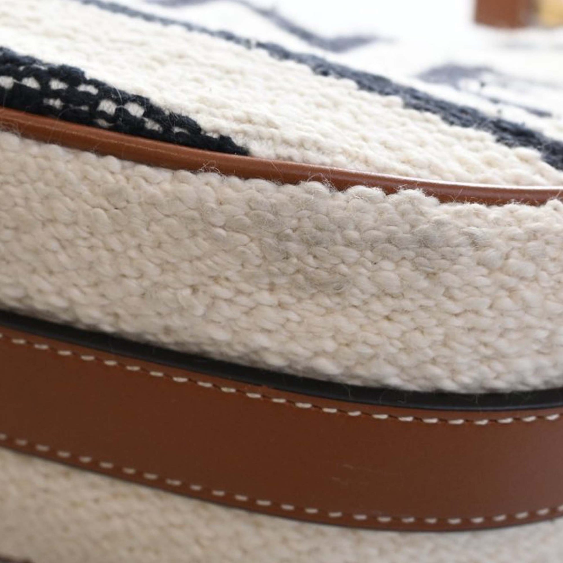 Medium Knitted Textile Ava Shoulder Bag