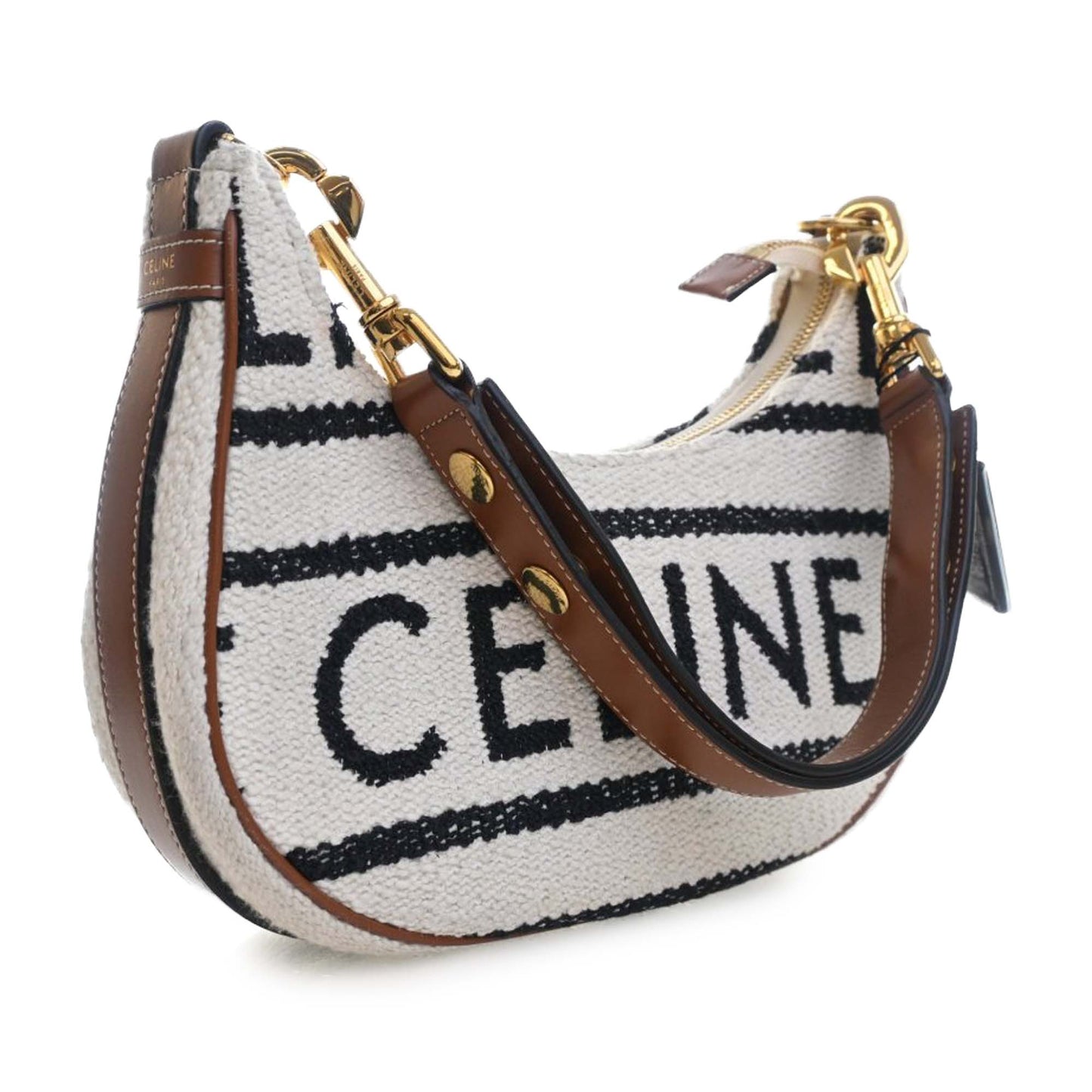 Medium Knitted Textile Ava Shoulder Bag