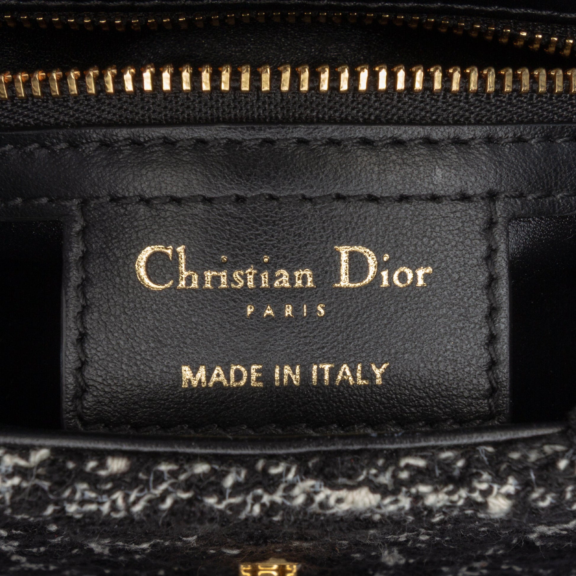 Dior Small Tweed Macrocannage Caro Bag