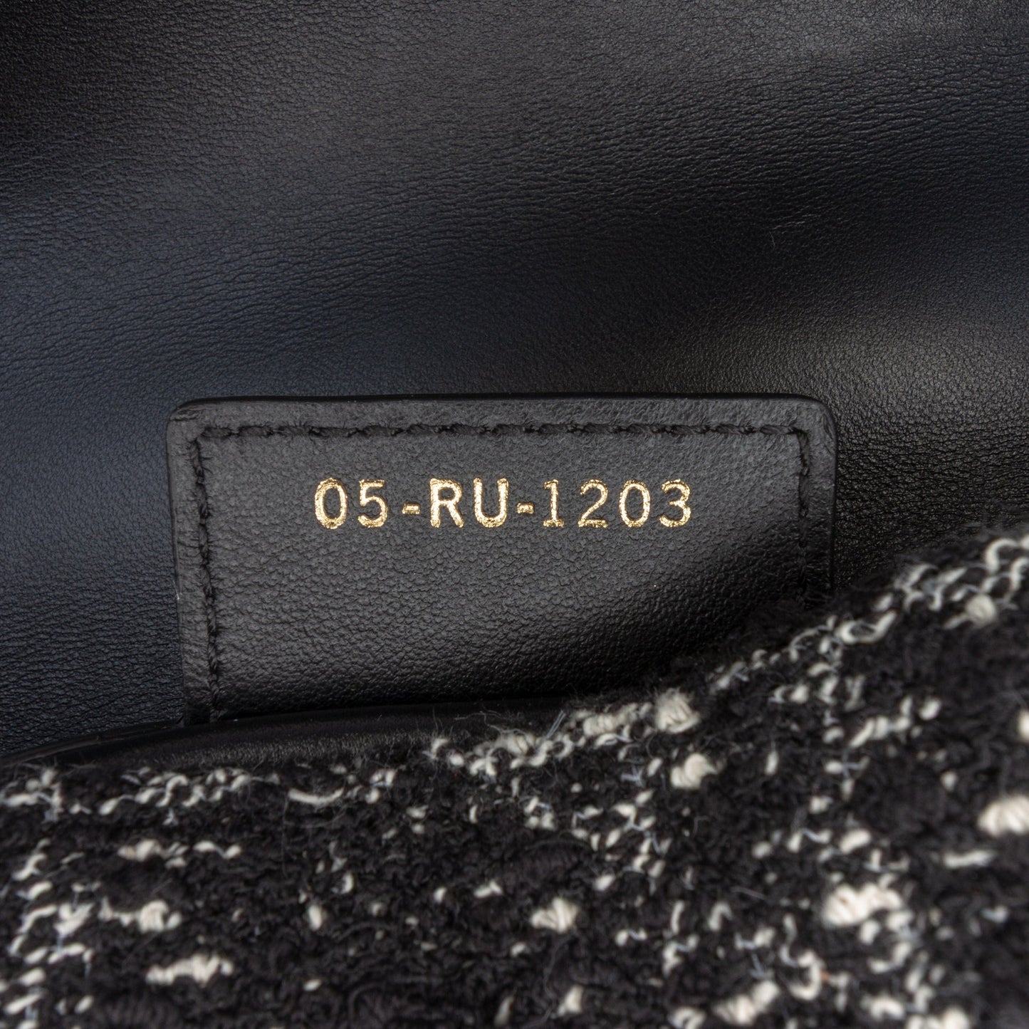 Dior Small Tweed Macrocannage Caro Bag