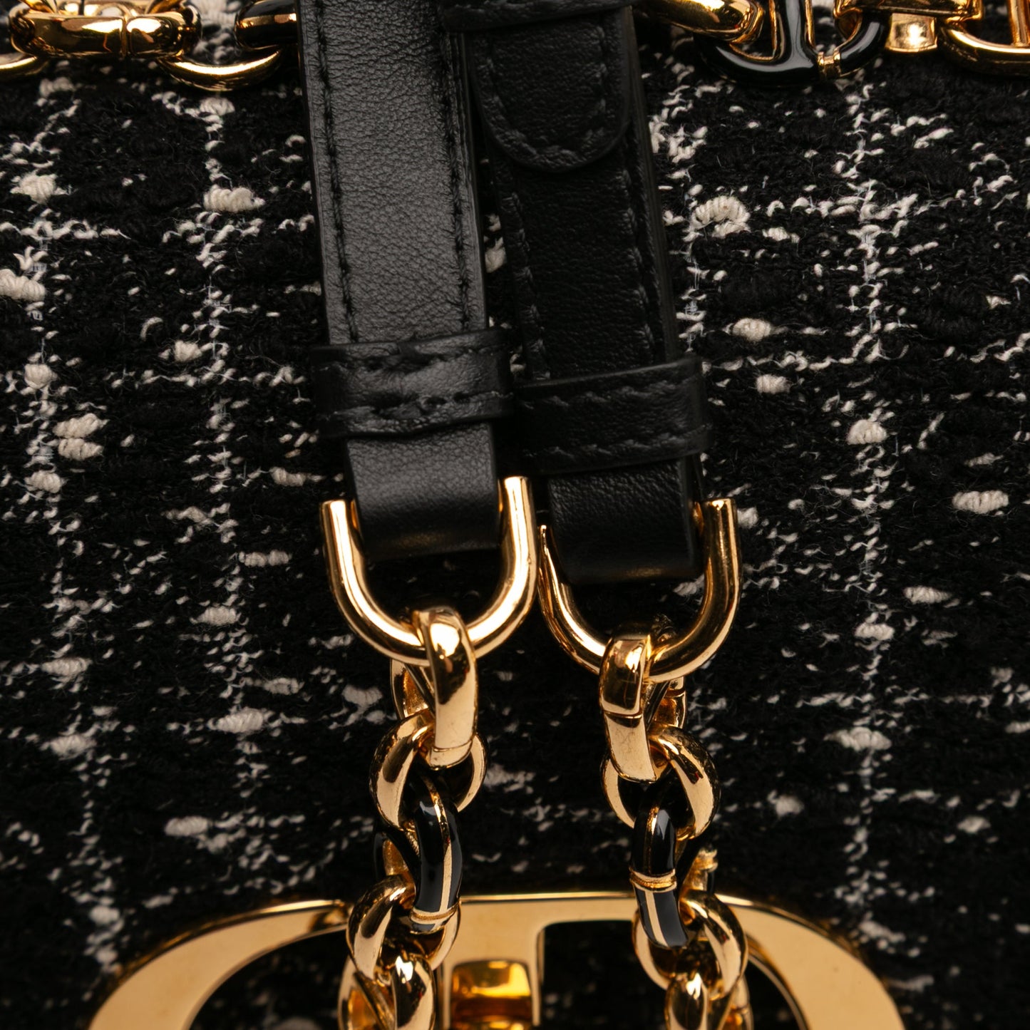 Dior Small Tweed Macrocannage Caro Bag
