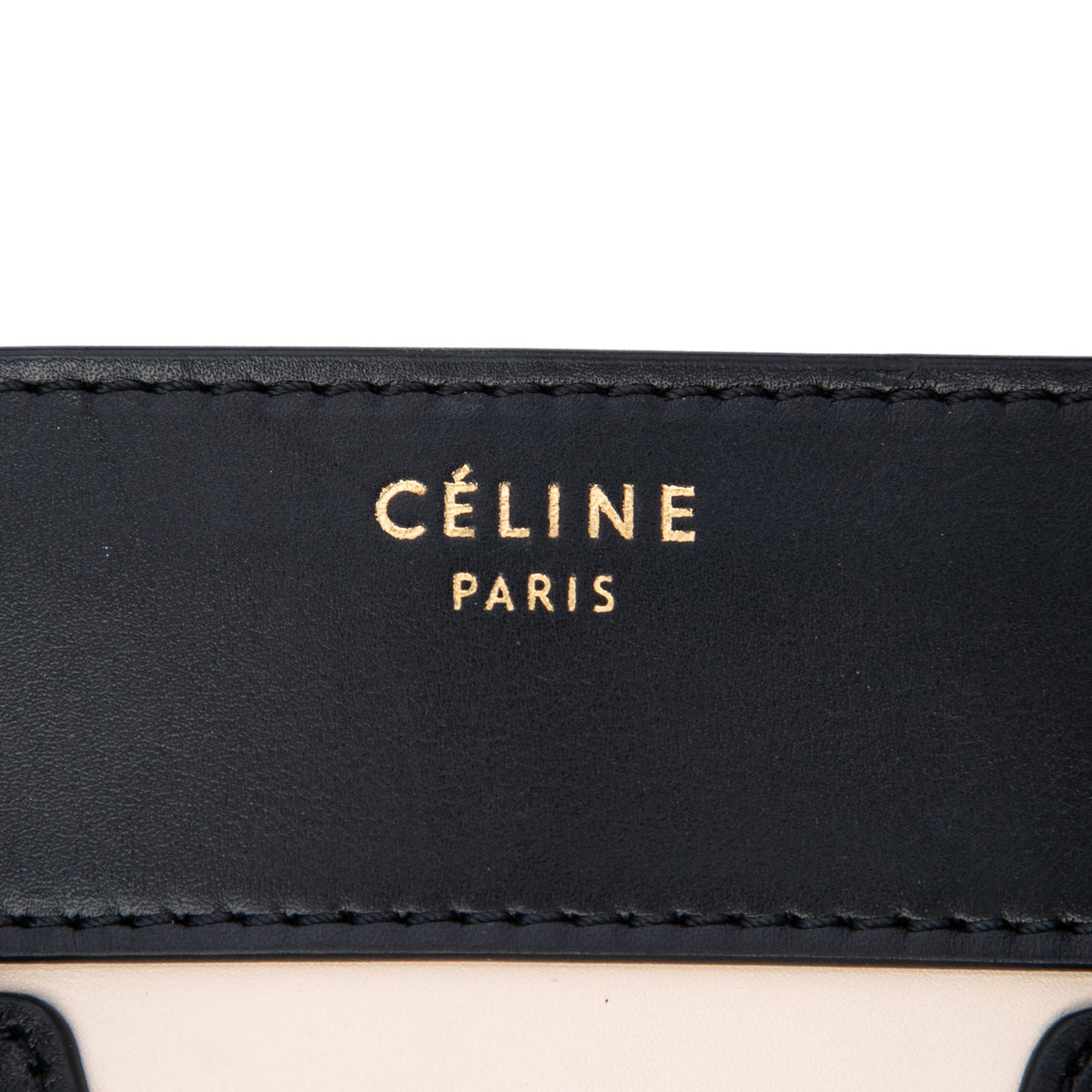 Celine Micro Tricolor Calfskin and Suede Luggage Tote