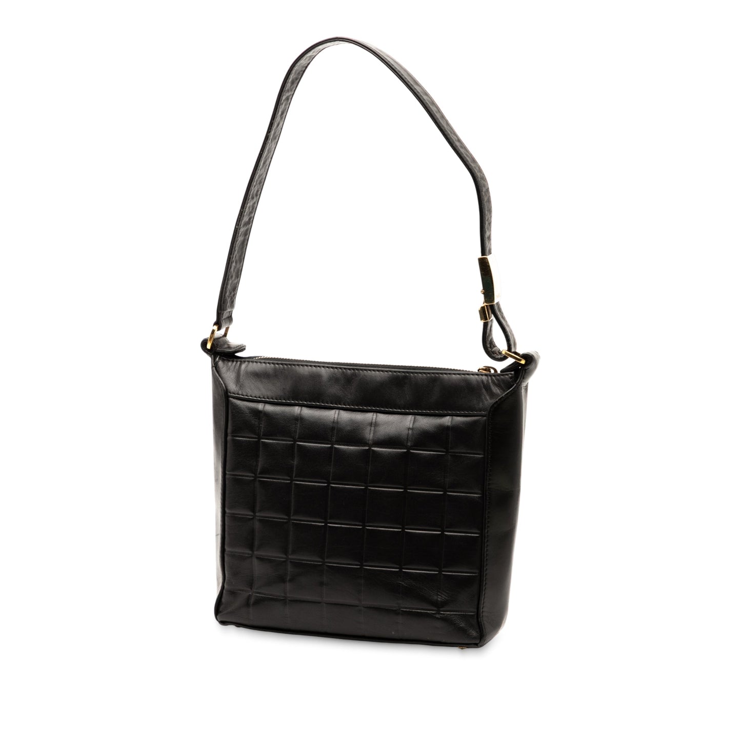 Chanel CC Chocolate Bar Lambskin Shoulder Bag