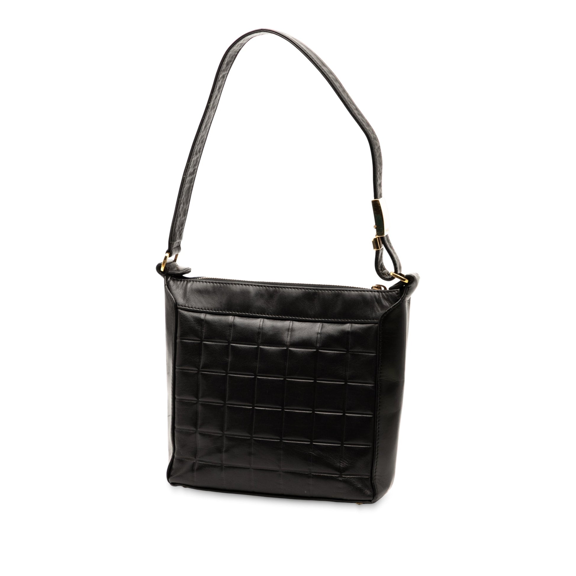 Chanel CC Chocolate Bar Lambskin Shoulder Bag