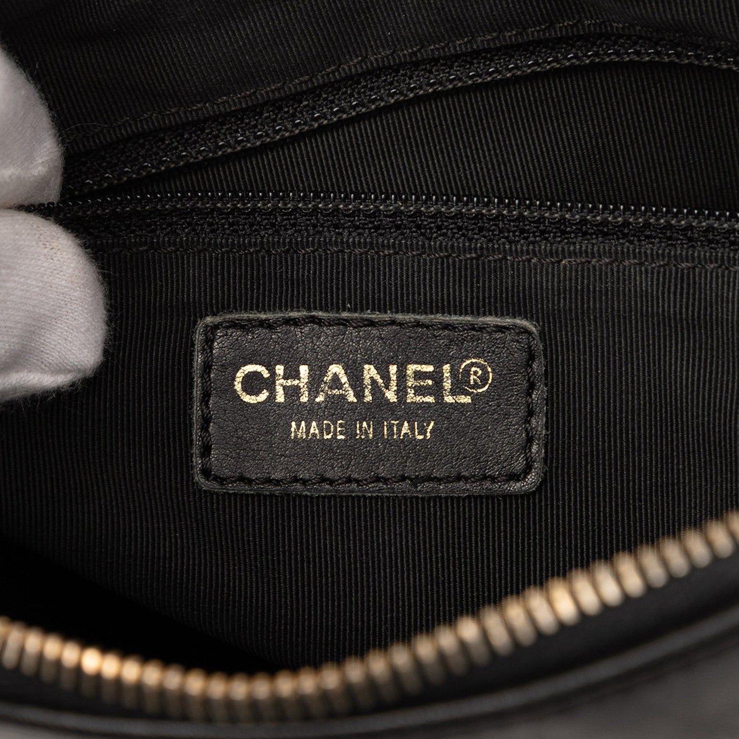 Chanel CC Chocolate Bar Lambskin Shoulder Bag