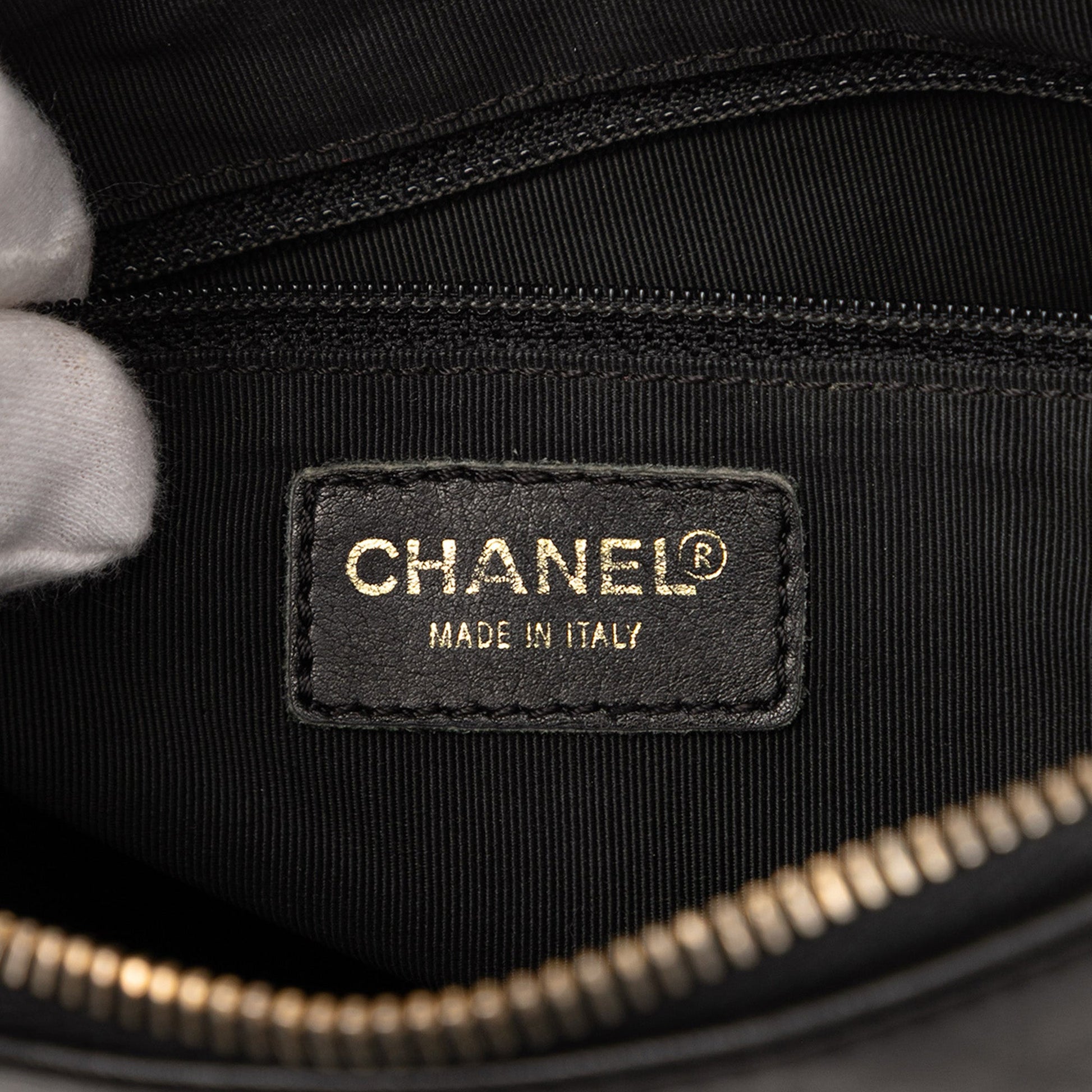 Chanel CC Chocolate Bar Lambskin Shoulder Bag