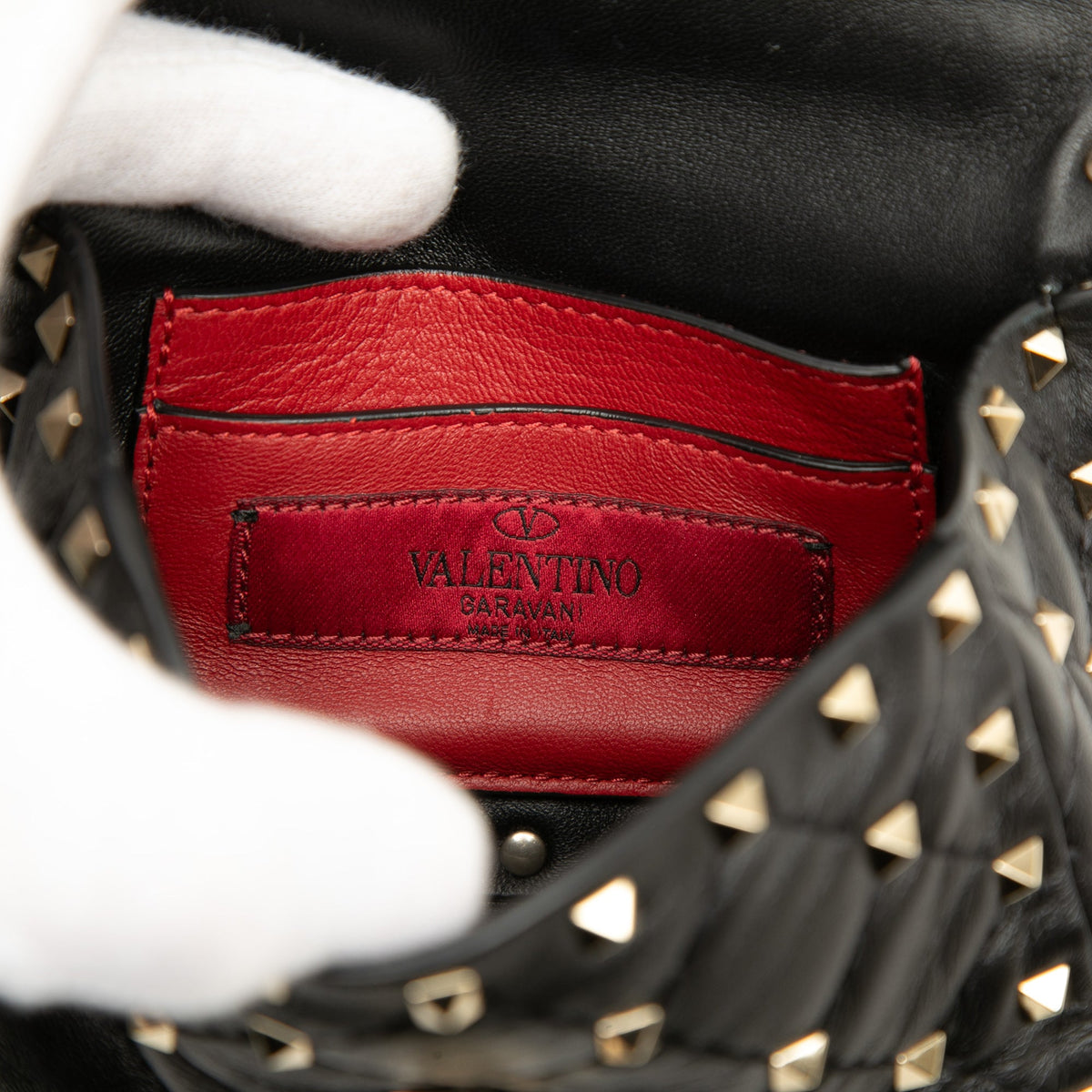 Valentino Micro Nappa Rockstud Spike Satchel