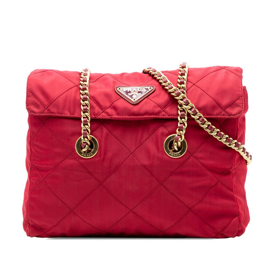 Prada Impuntu Tessuto Chain Shoulder Bag