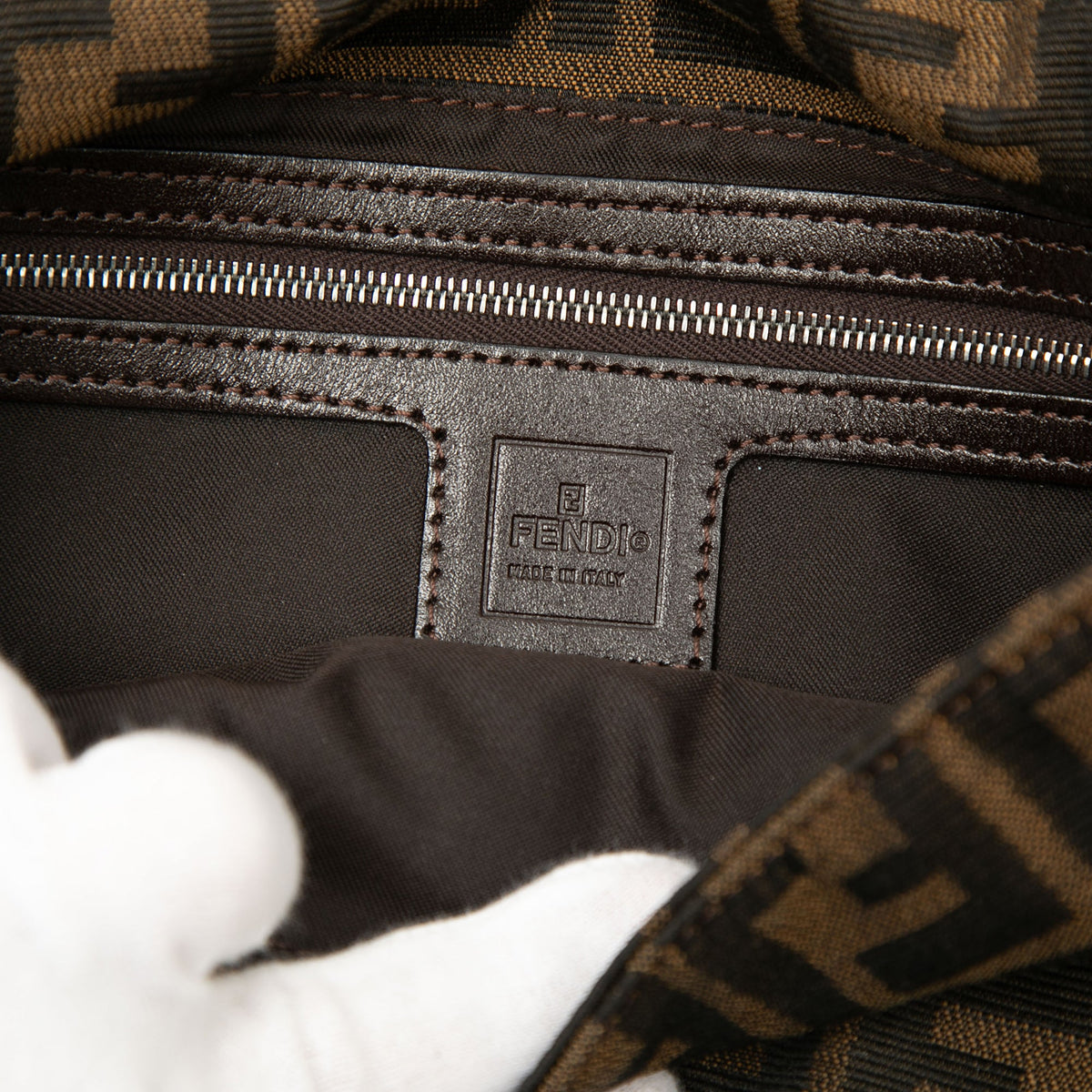 Fendi Zucca Canvas Baguette