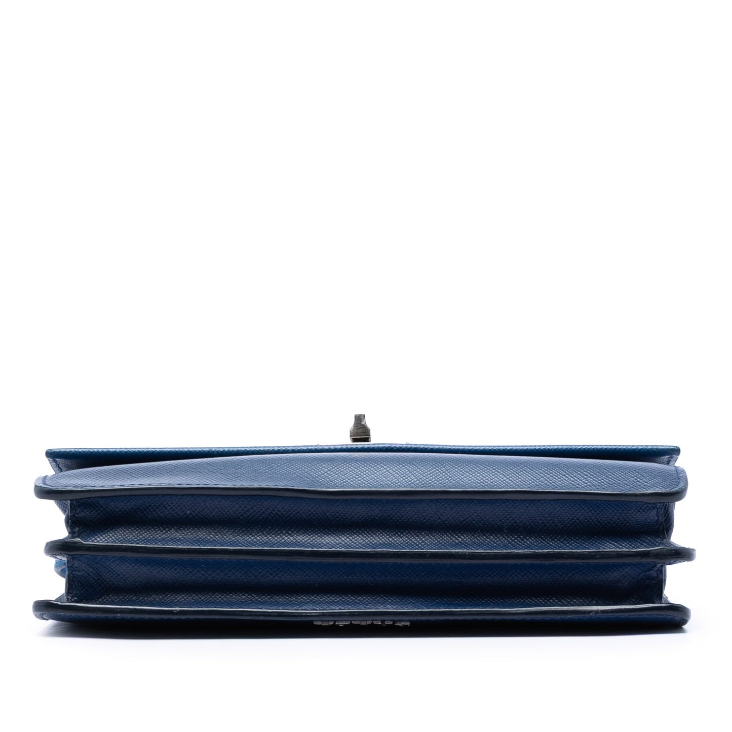 Saffiano Turn Lock Wallet on Strap