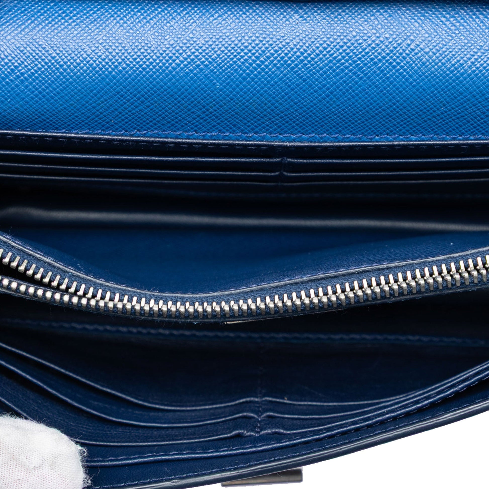 Saffiano Turn Lock Wallet on Strap
