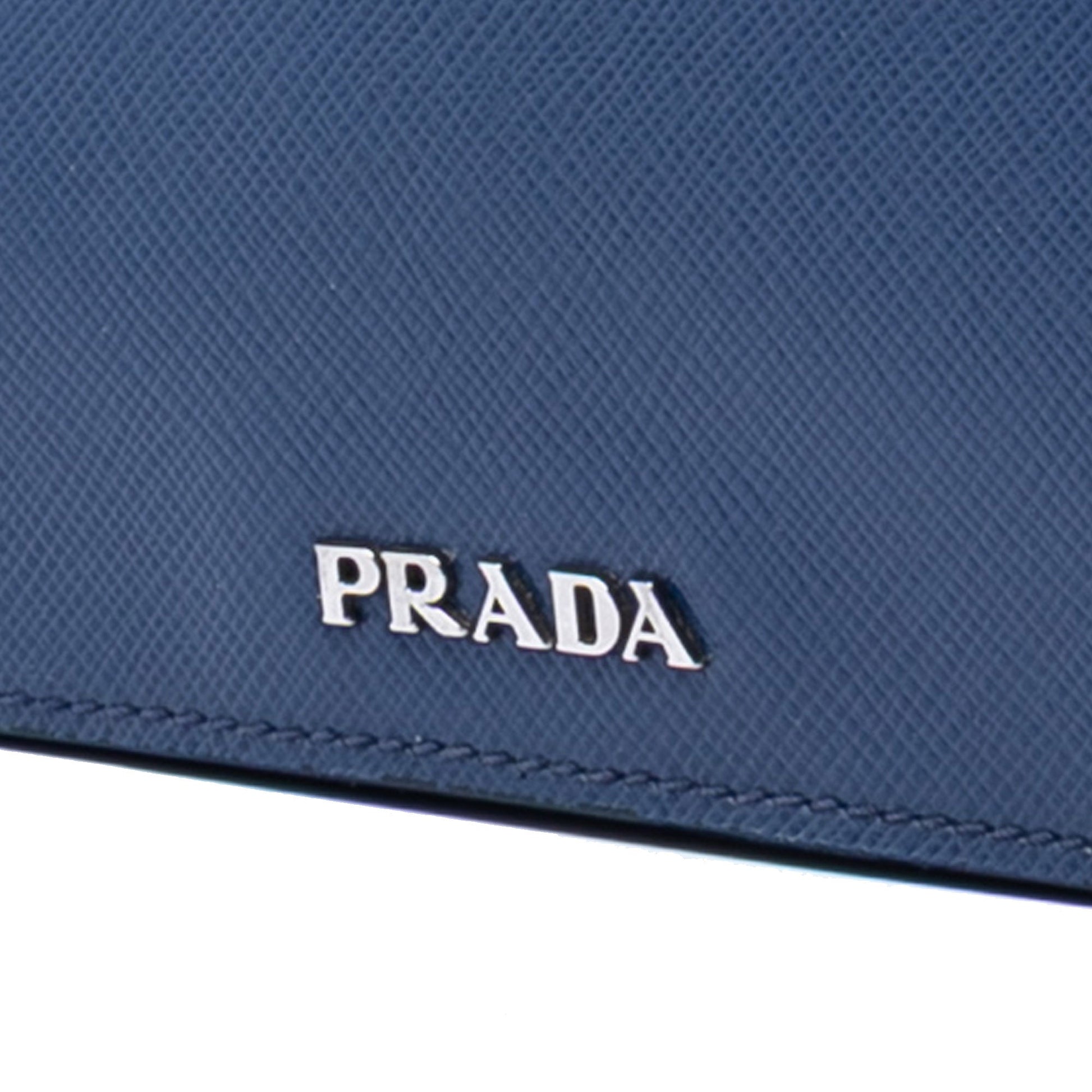 Saffiano Turn Lock Wallet on Strap