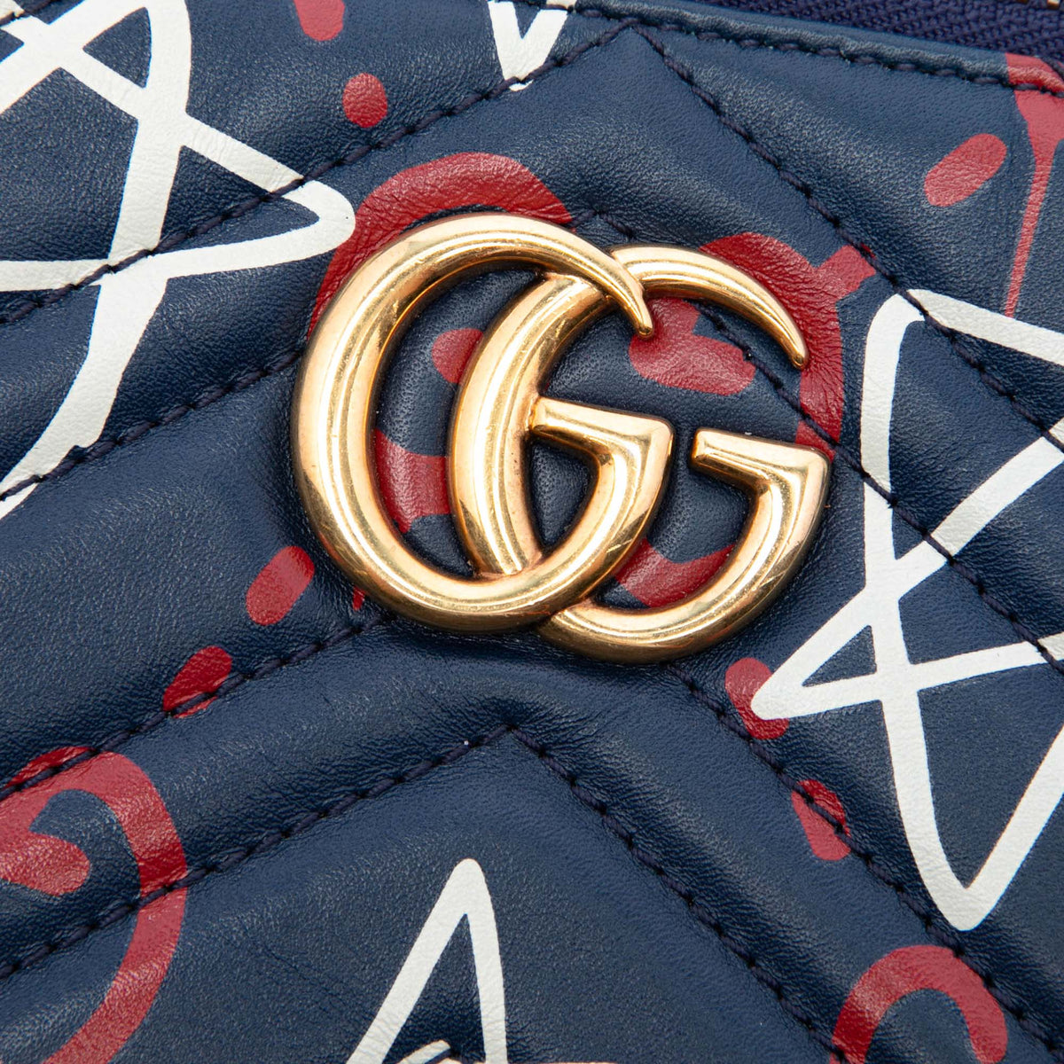 Gucci Mini GG Marmont Matelasse Calfskin Gucci Ghost Wallet On Chain