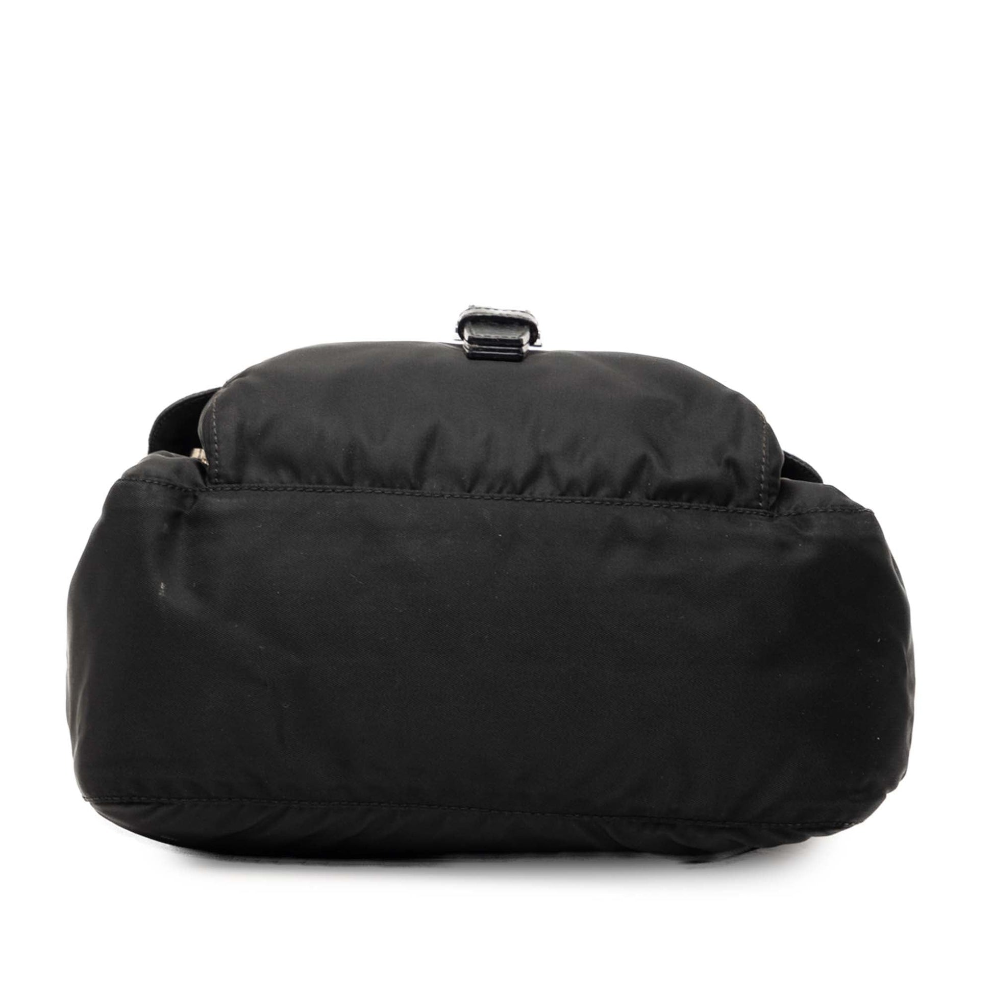 Prada Tessuto Zip Buckle Messenger Bag