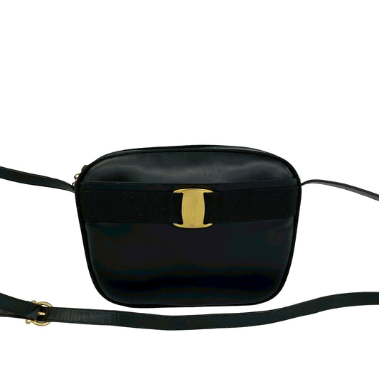 Ferragamo Leather Vara Bow Crossbody