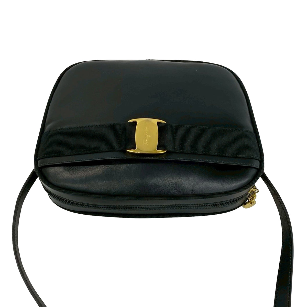 Ferragamo Leather Vara Bow Crossbody