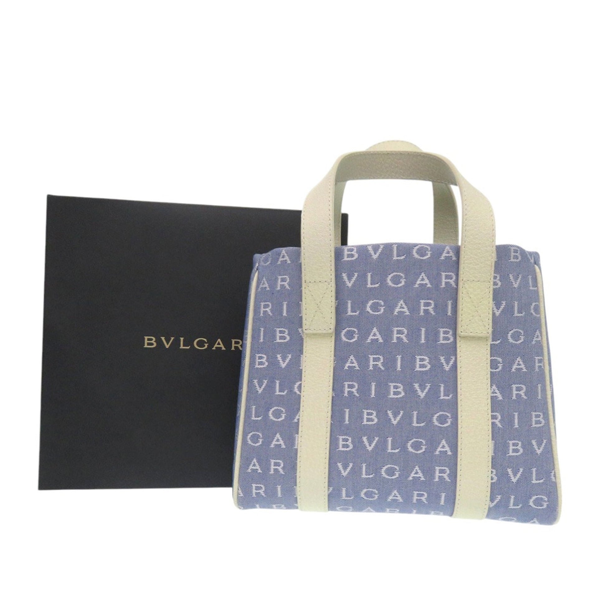 Bvlgari Mini Denim Logomania Tote