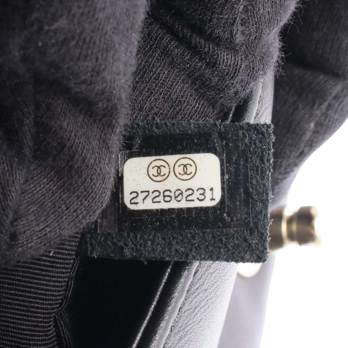 Chanel Small Chevron Lambskin Boy Flap — Black