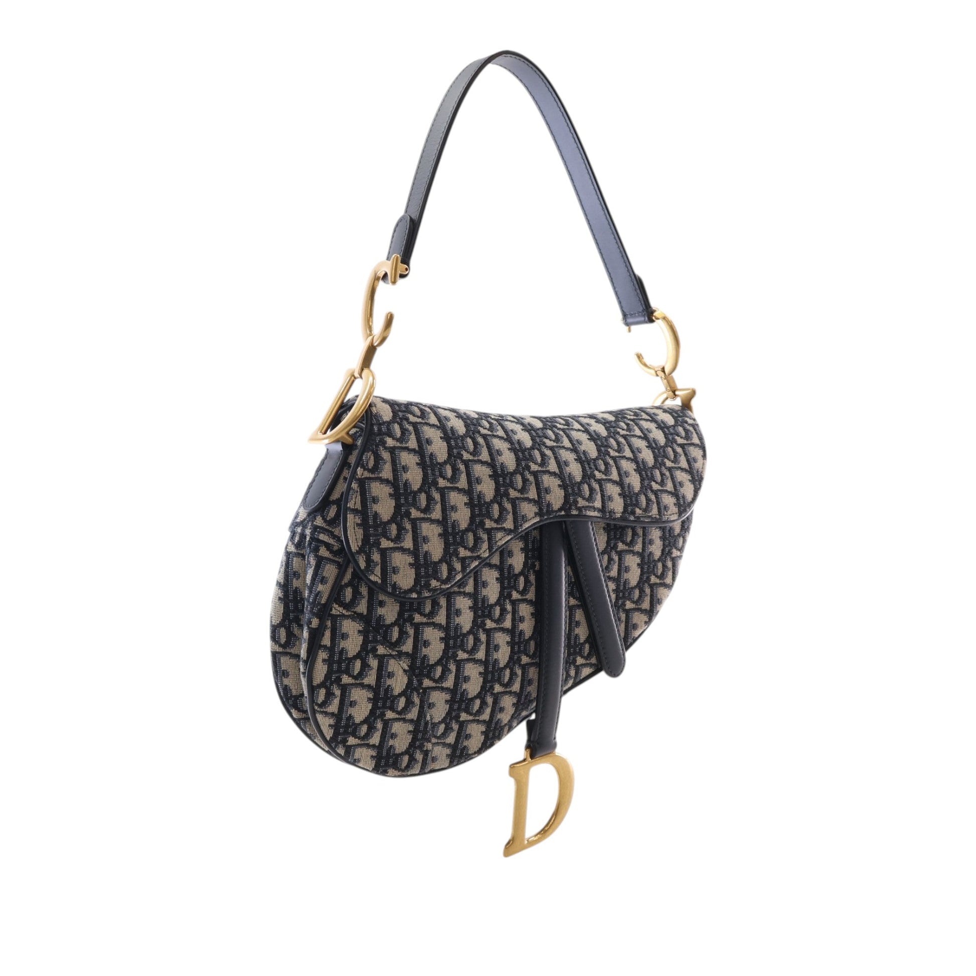Dior Oblique Canvas Saddle Bag