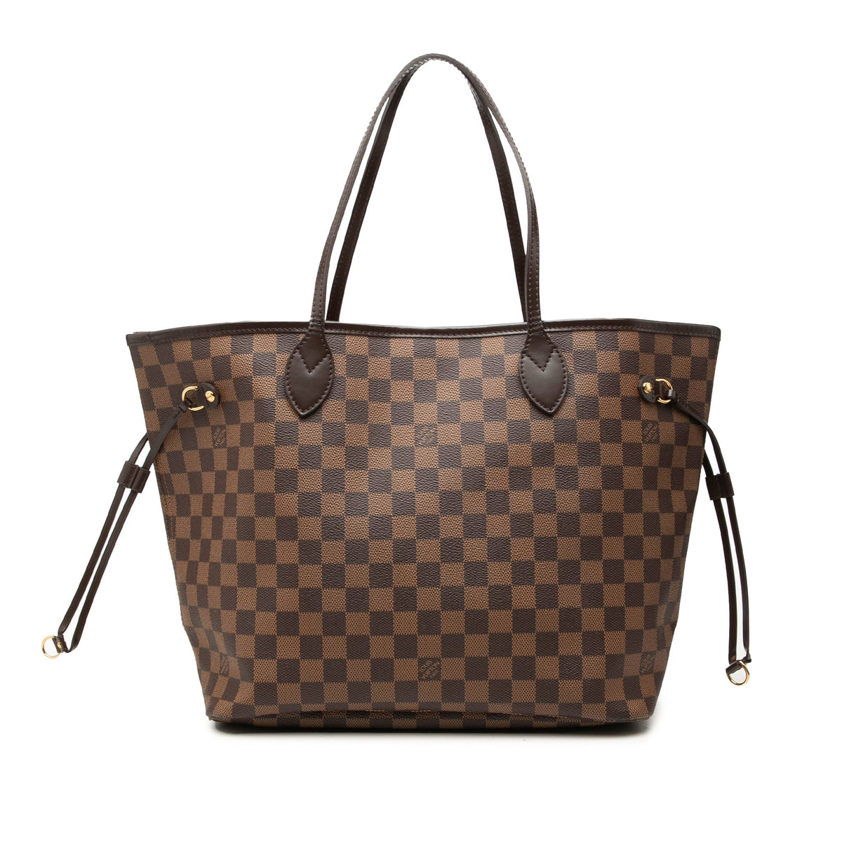 Louis Vuitton Damier Ebene Neverfull MM — Brown